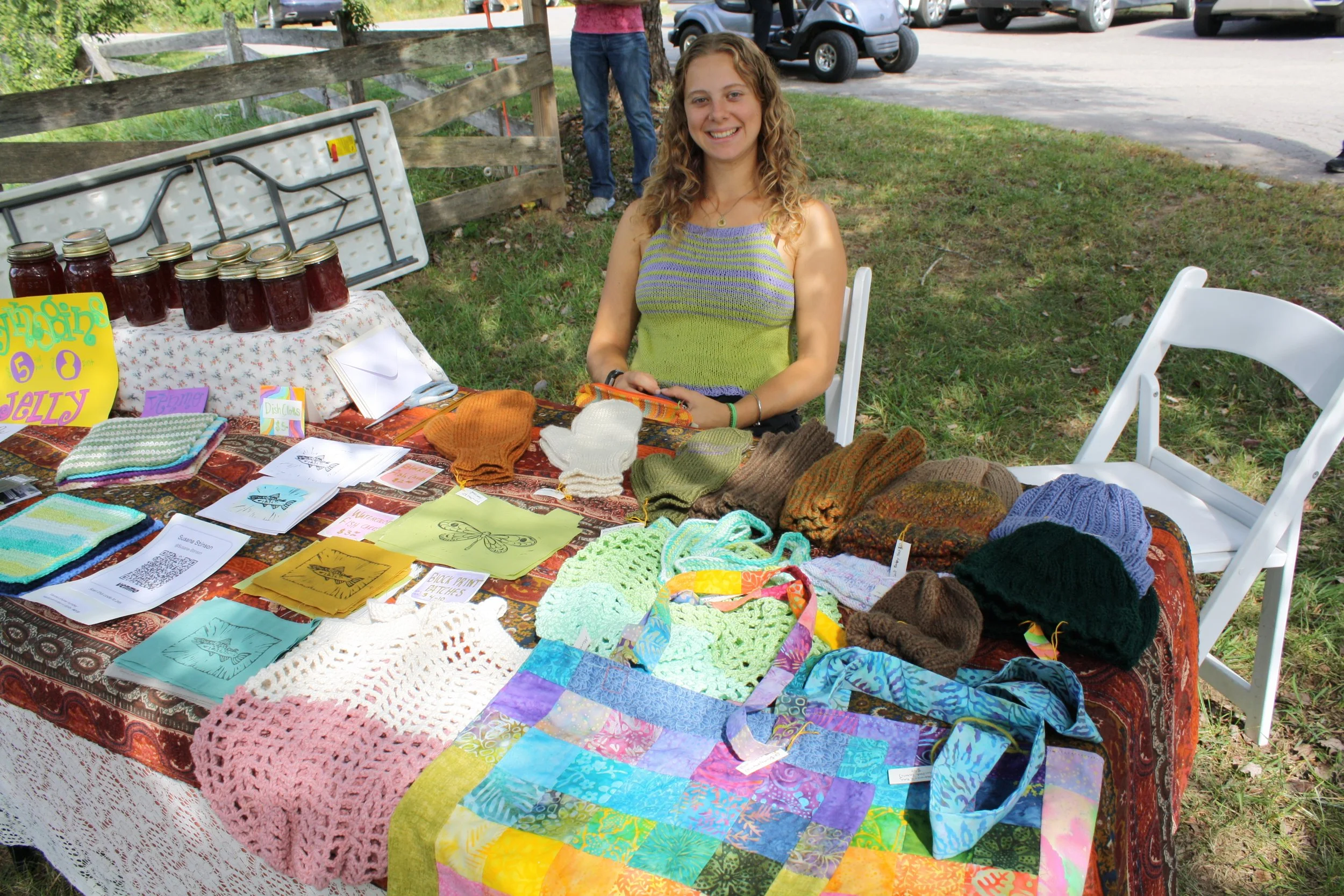  Susana Stinson selling her art during Fall Fest at Warren Wilson College on Oct, 3 2026. Swannanoa, N.C. (Echo/Emma Taylor McCallum) 