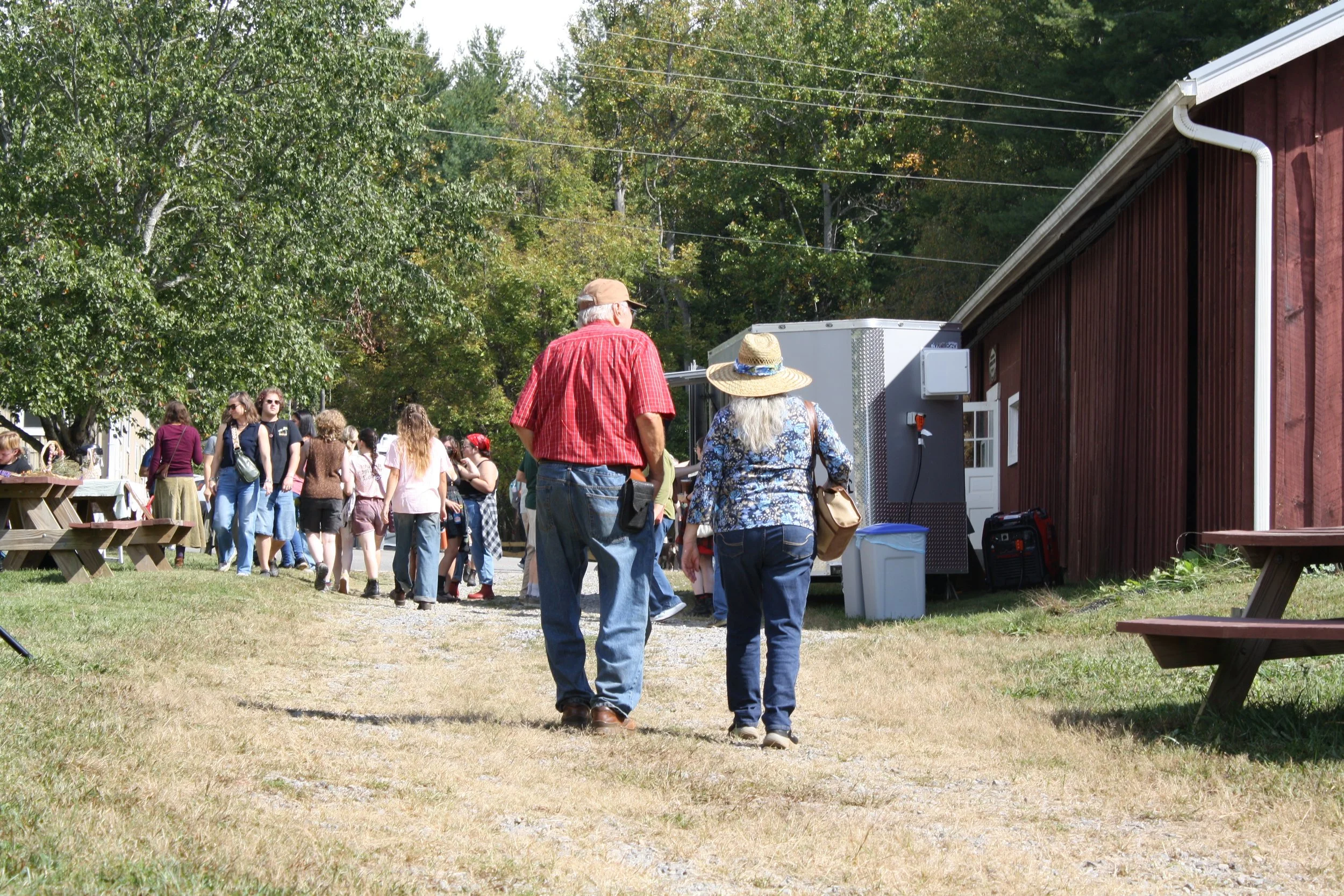  Attendees of the Fall Fest at Warren Wilson College on Oct. 3, 2026 in Swannanoa, N.C. (Echo/Emma Taylor McCallum) 