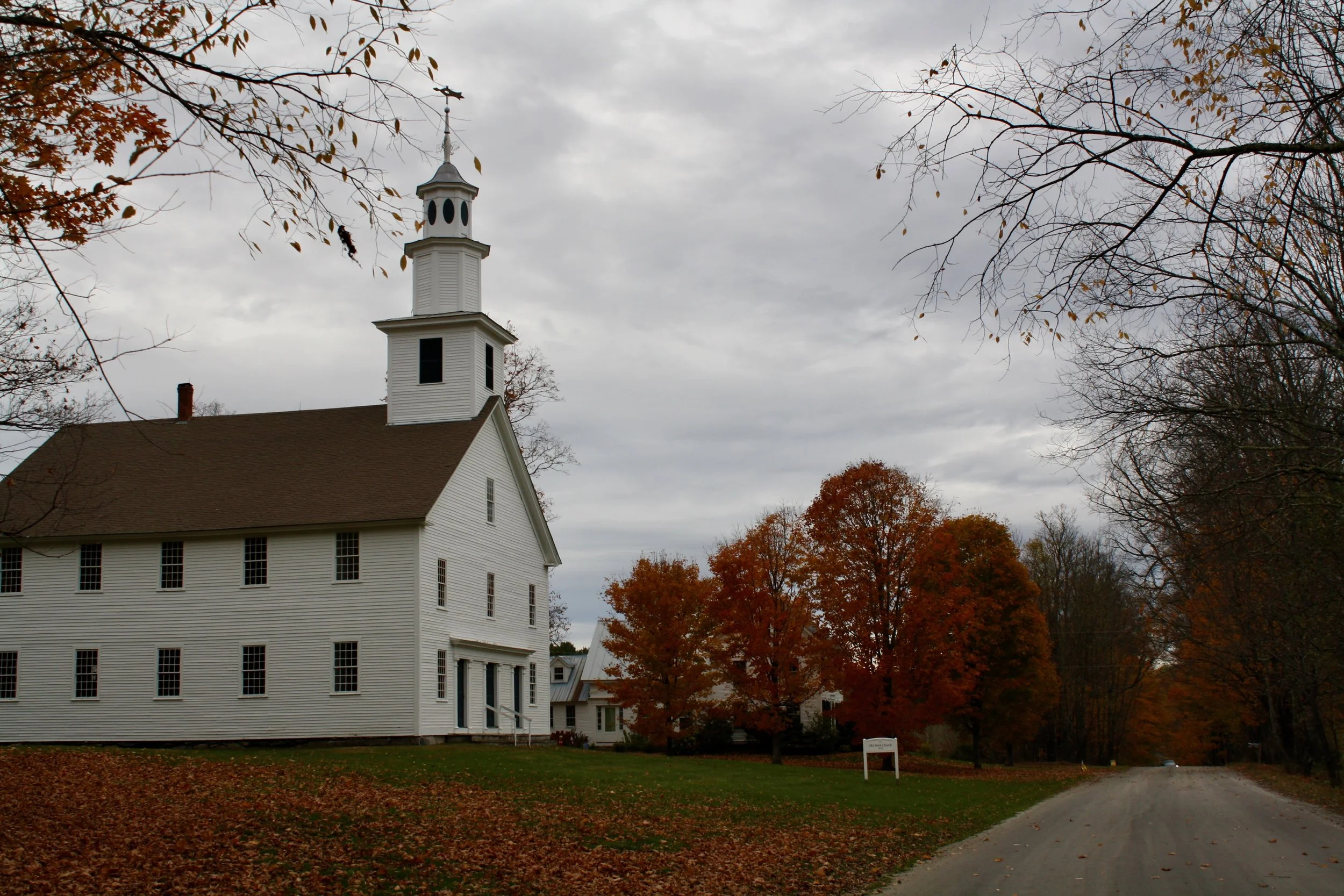 The Old West Church against the fall foliage in Calais Vt. Oct. 11, 2026. (Echo/Emma Taylor McCallum) 