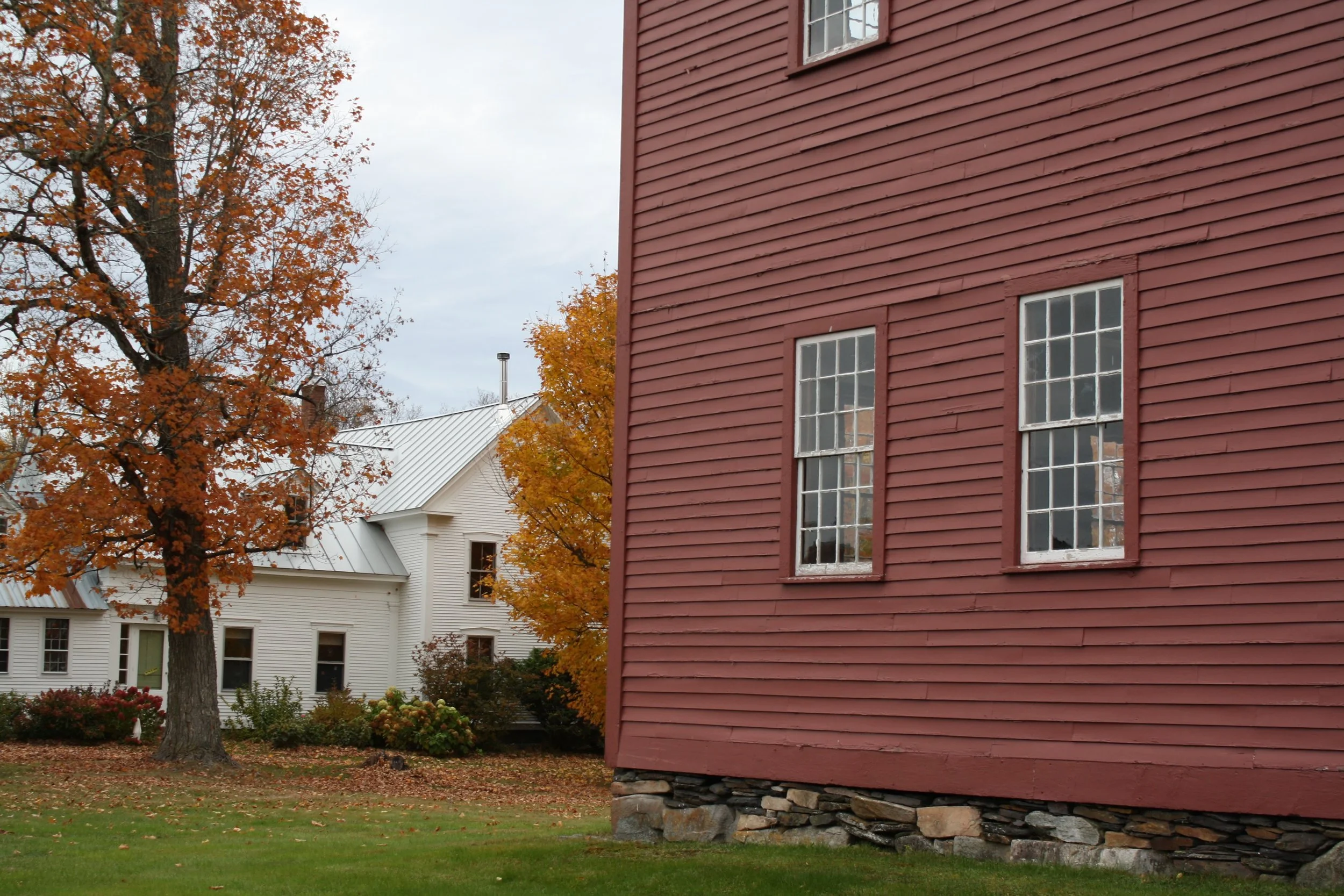  The back of the Old West Church against the fall foliage in Calais Vt. Oct. 11, 2026. (Echo/Emma Taylor McCallum) 
