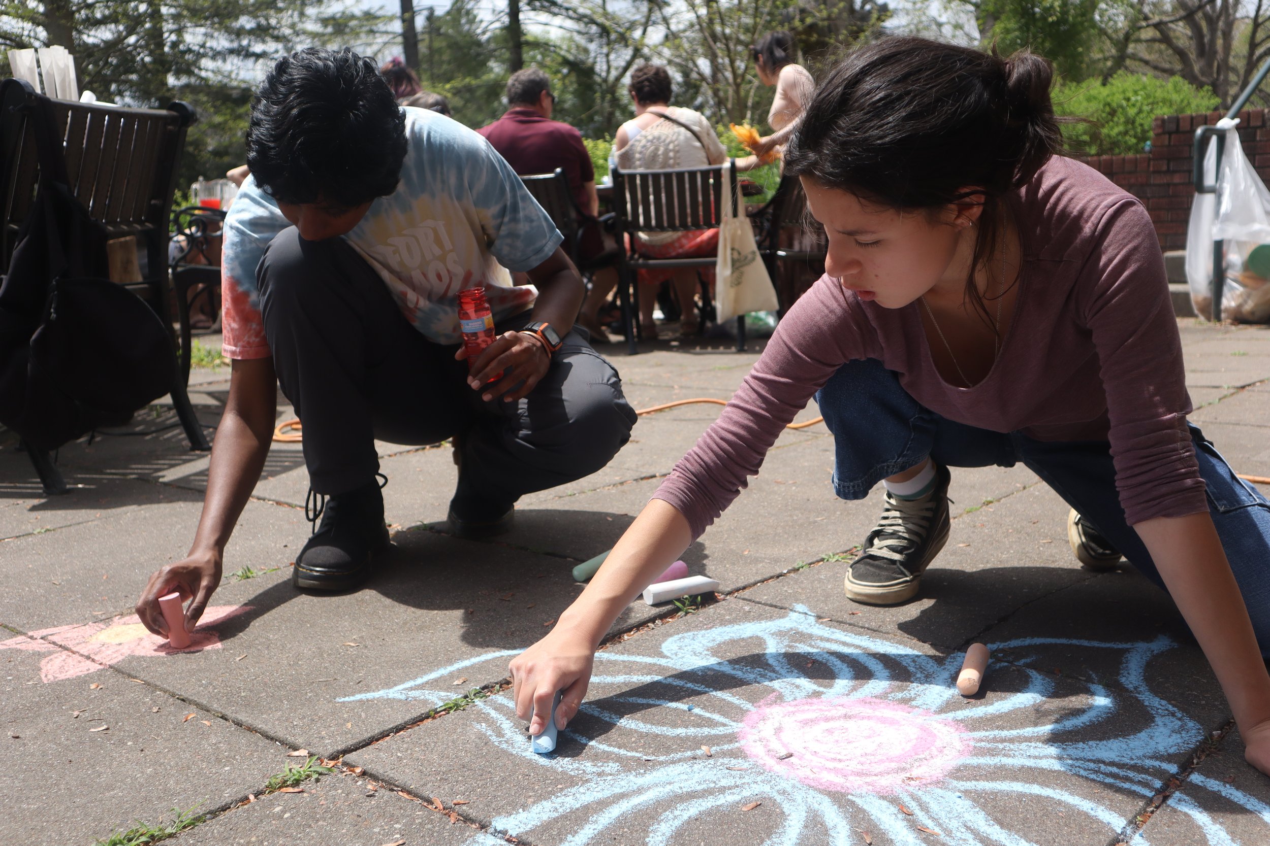  Ezra Parashar- “I didn’t really know what to expect when I came. I'm glad I came when I did with the piñata. I got to see one of my favorite professor’s kids beating the piñata so I was like Yes! I came at the right time!” 
