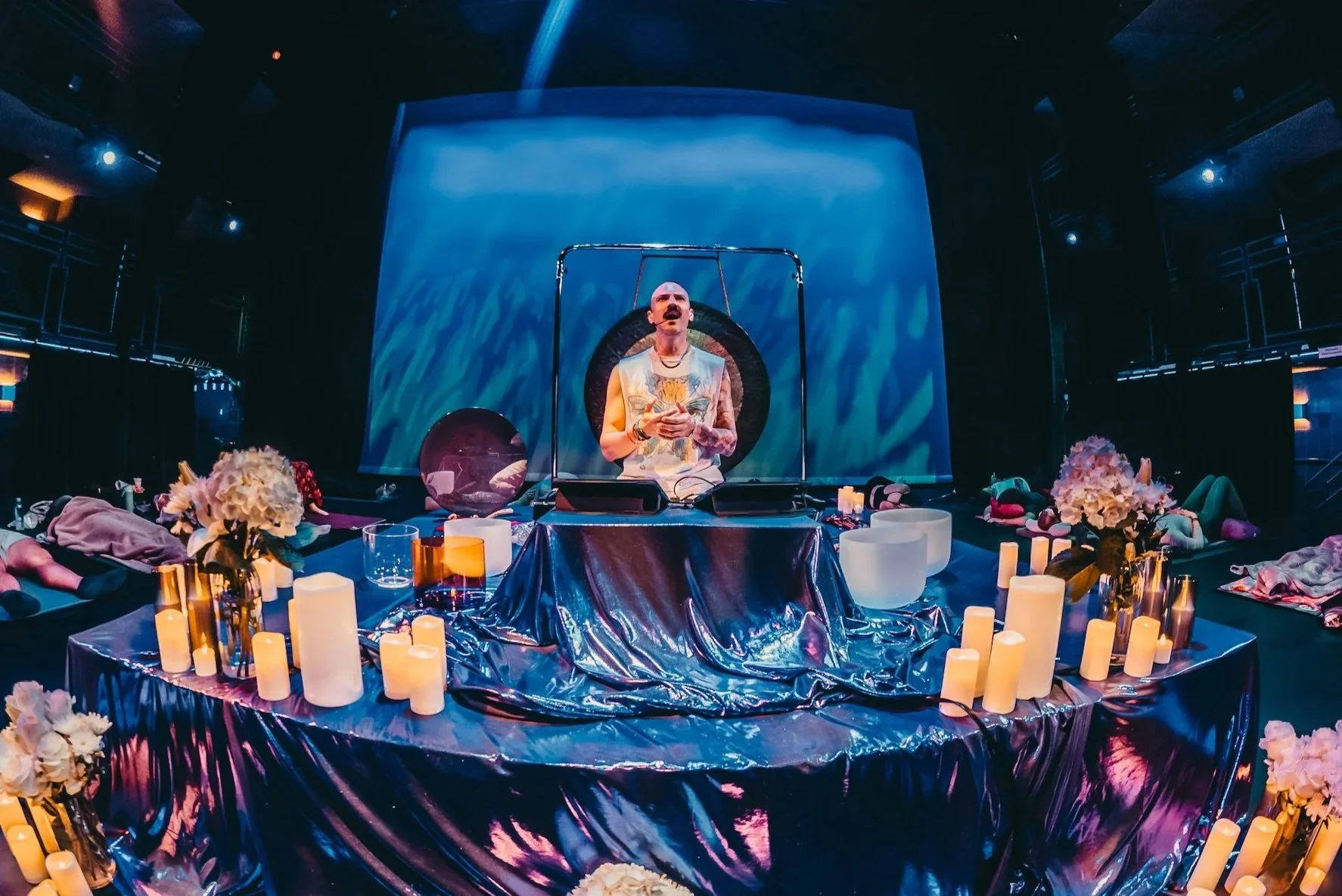 Davin Youngs, sound healing artist leading The RESET an immersive sound healing experience.