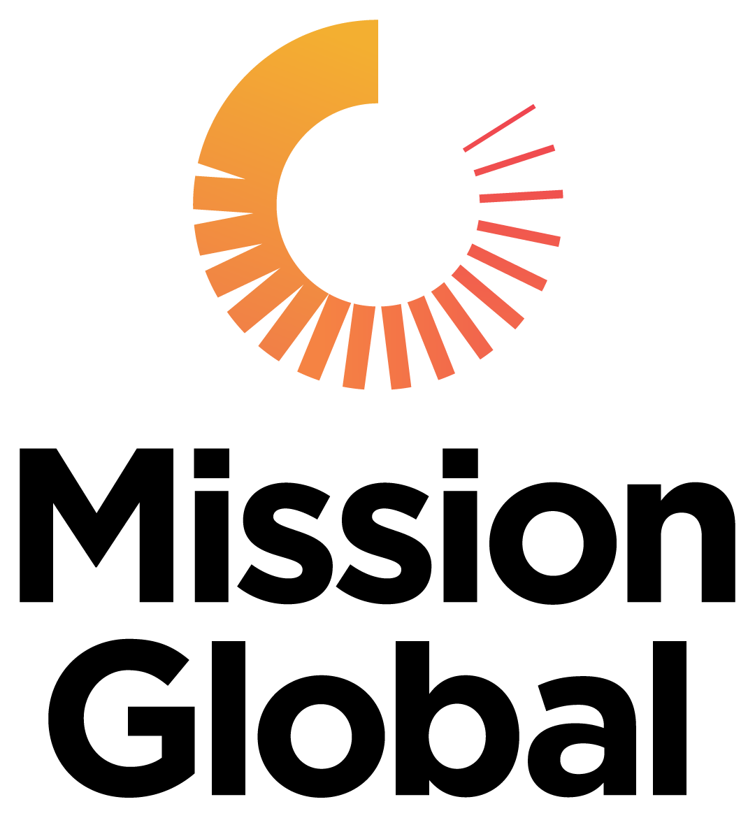 A colorful logo with an orange and yellow circular gradient in the background, and black stylized text in the foreground.