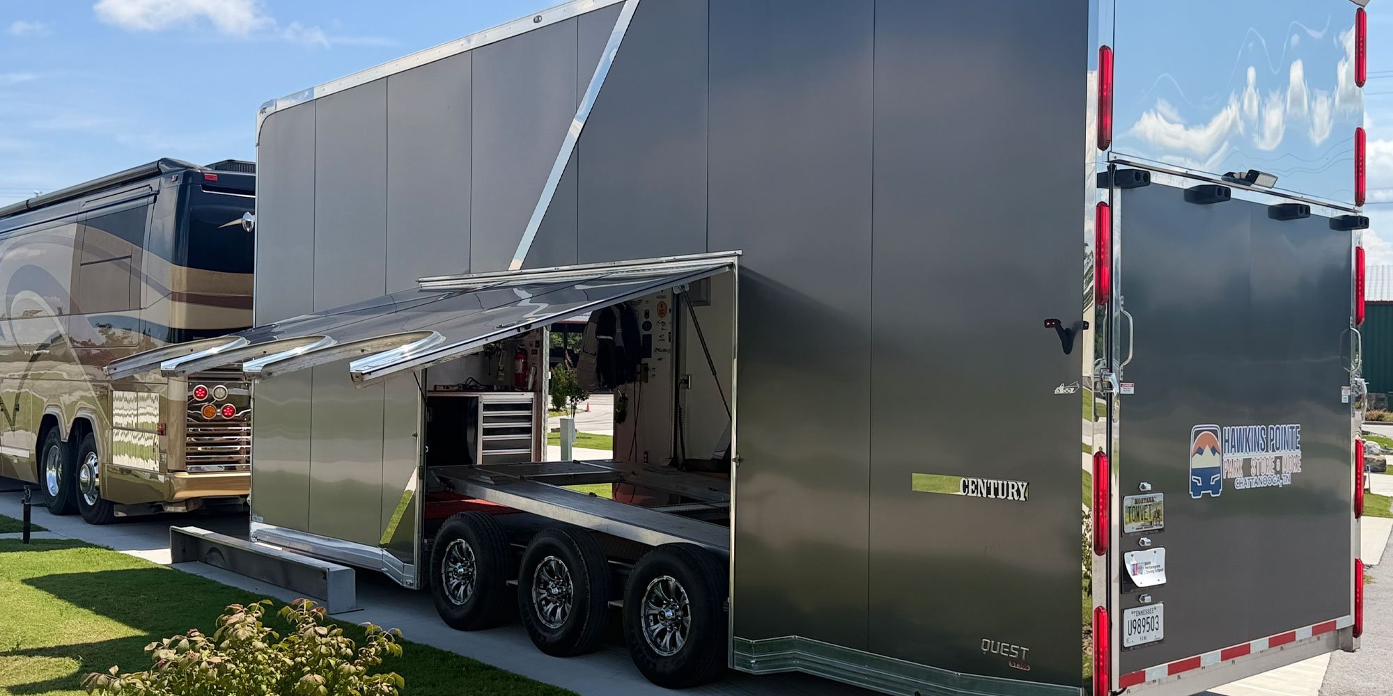 2019 ATC Custom 28' Tri-Axle Stacker Trailer