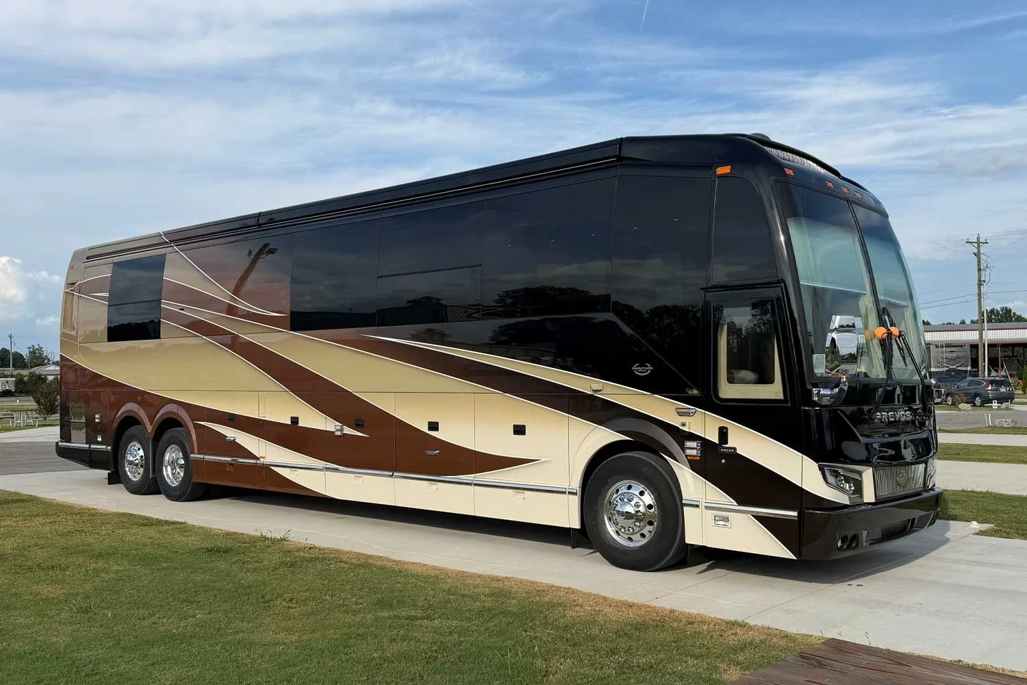 Front passenger-side view of the coach.