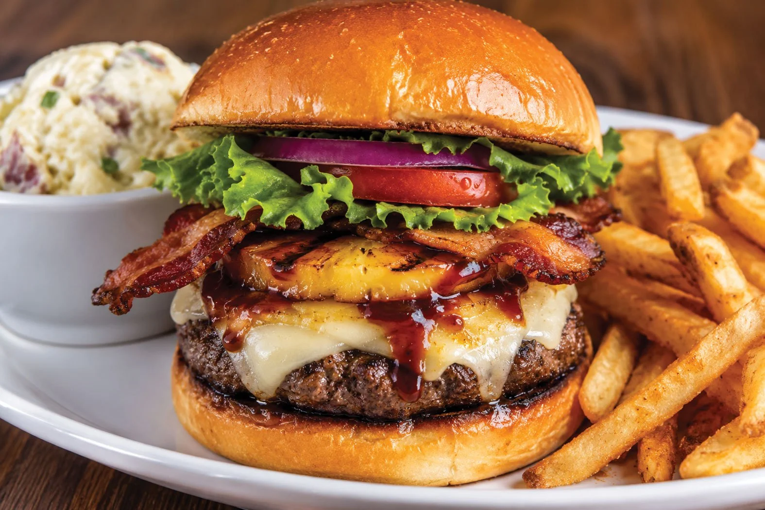 Hawaiian Burger @ Redwood Cafe