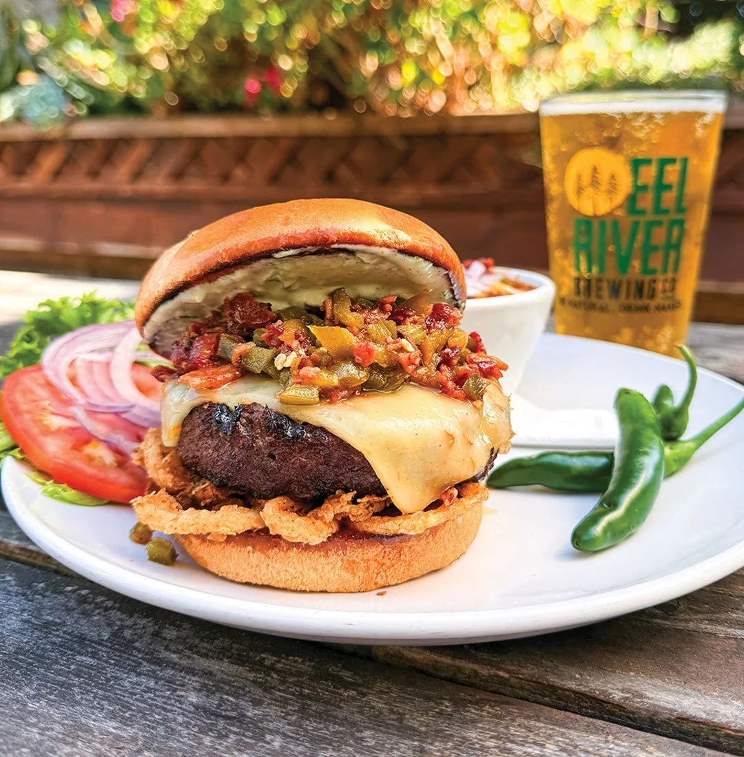 Sweet Heat Burger @ Eel River Brewery