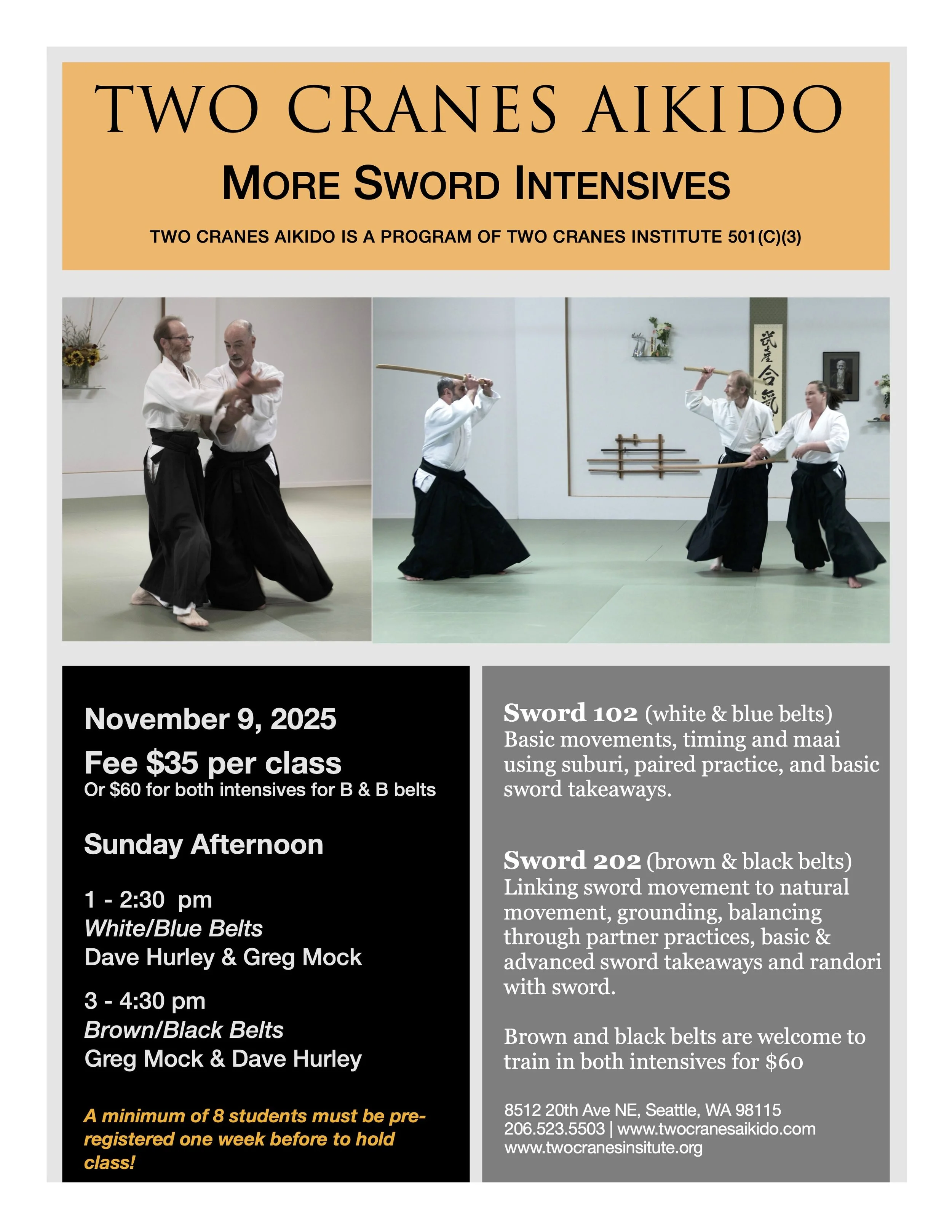 More Sword Intensives