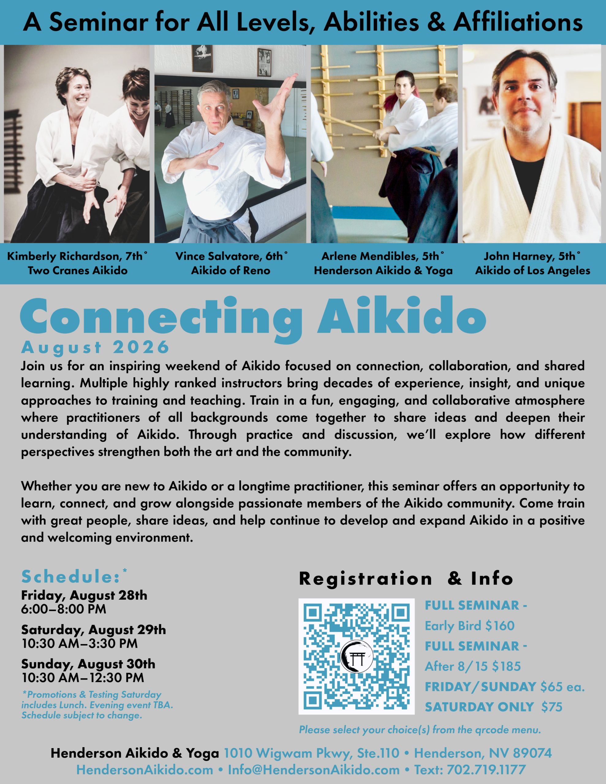 Connecting Aikido with Kimberly, Vince, Arlene, &amp; Harney Senseis