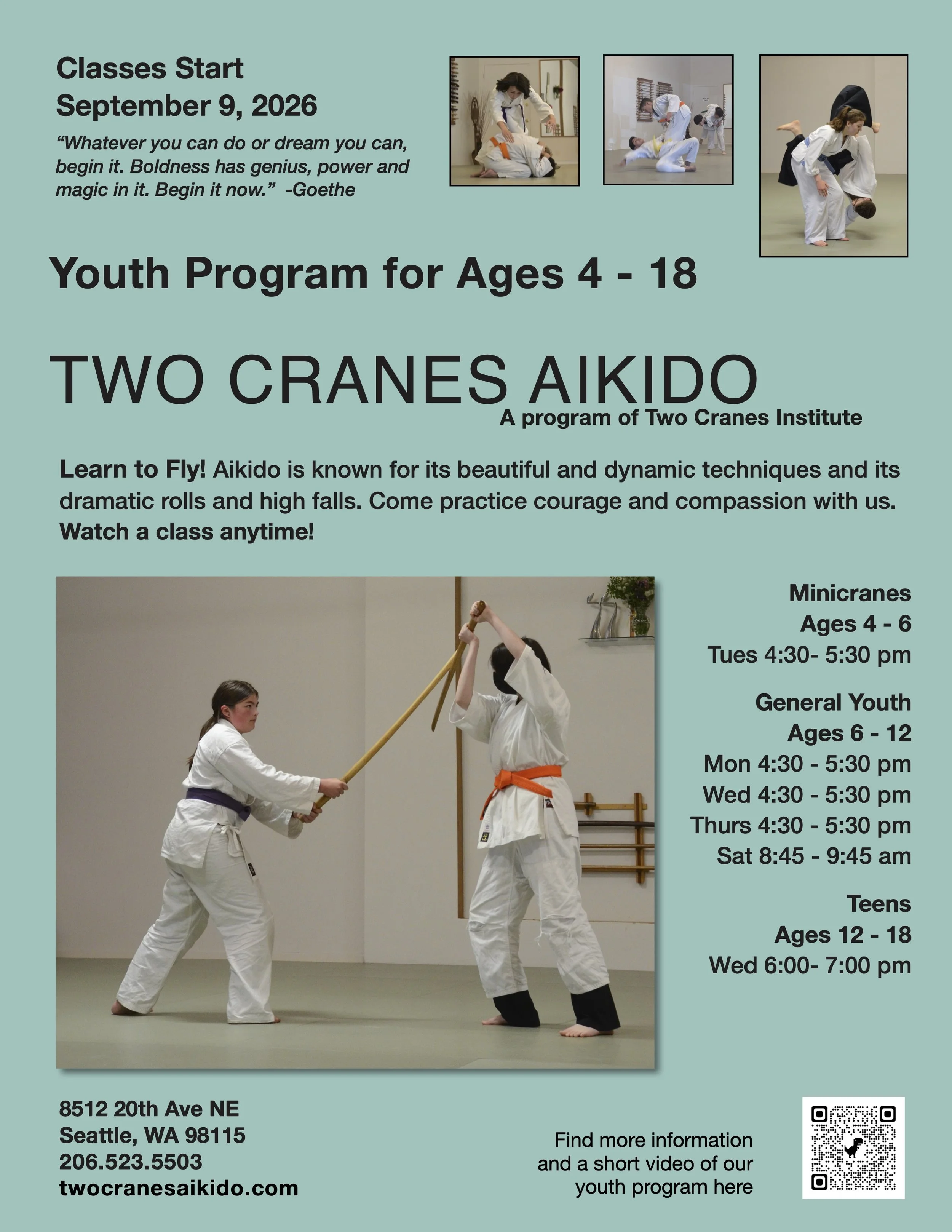 Autumn 2026 Youth Program starts!