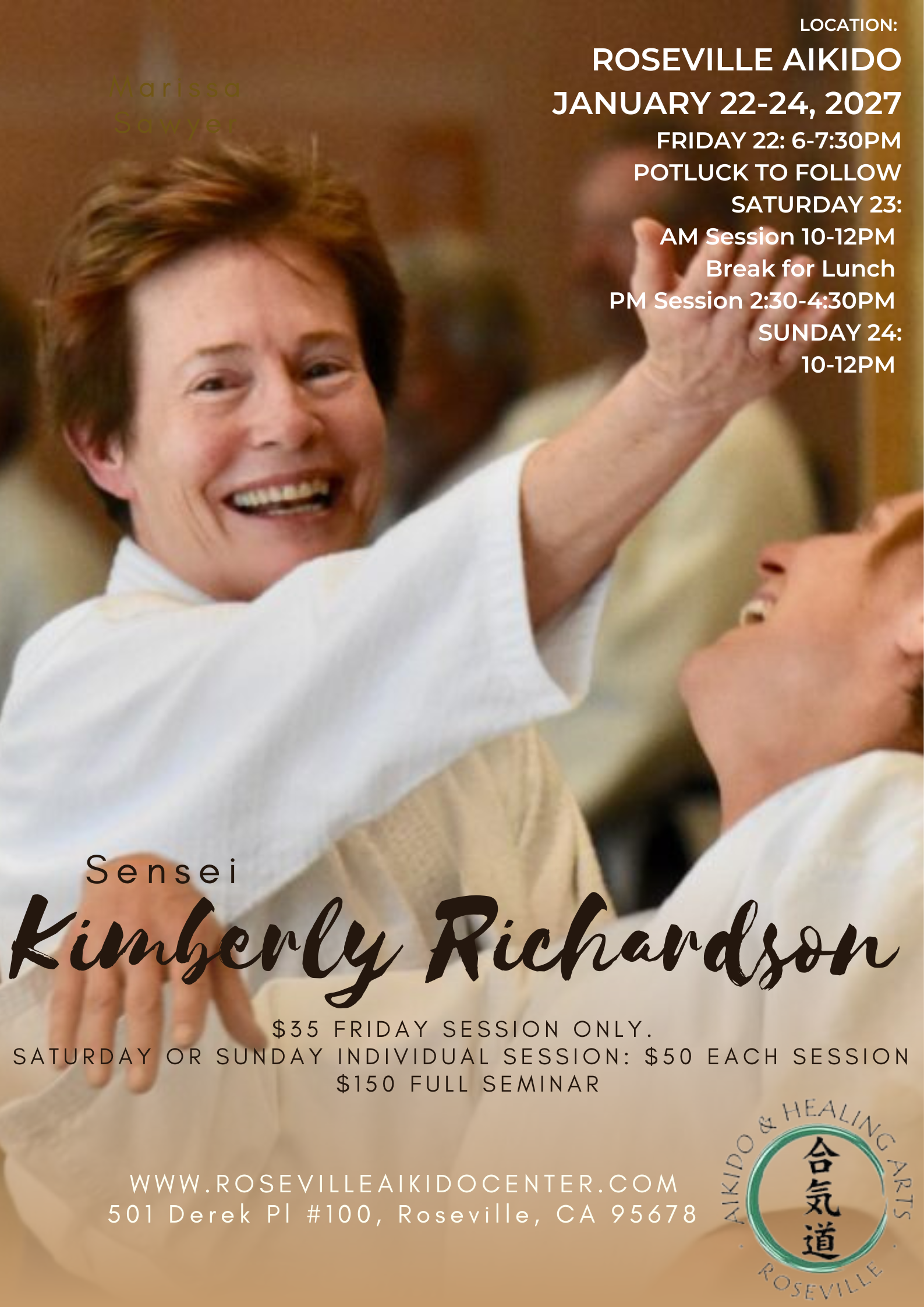 Kimberly Richardson, 7th Dan, at Roseville, CA