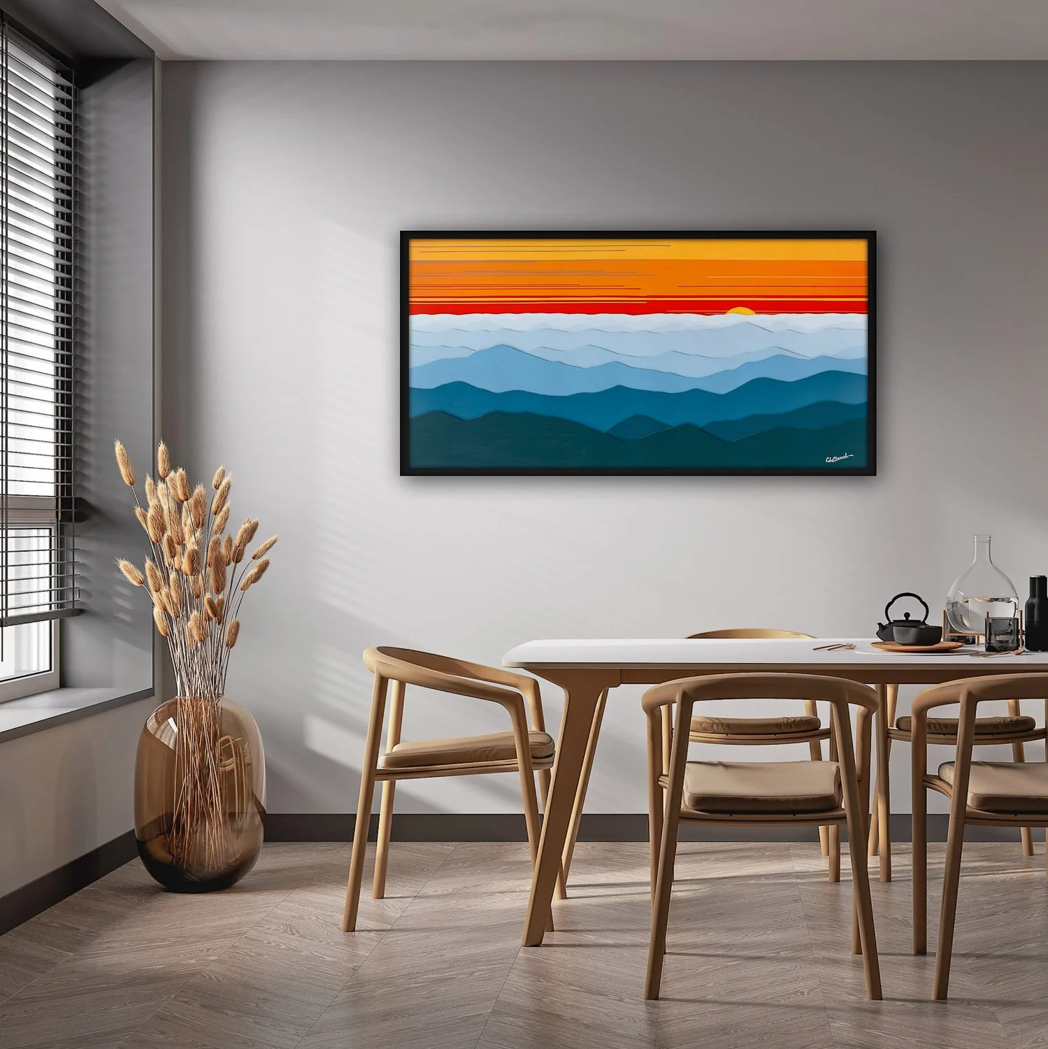 MOUNTAINS ARE CALLING - Modern Mixed Media Landscape Painting — CINDY ...
