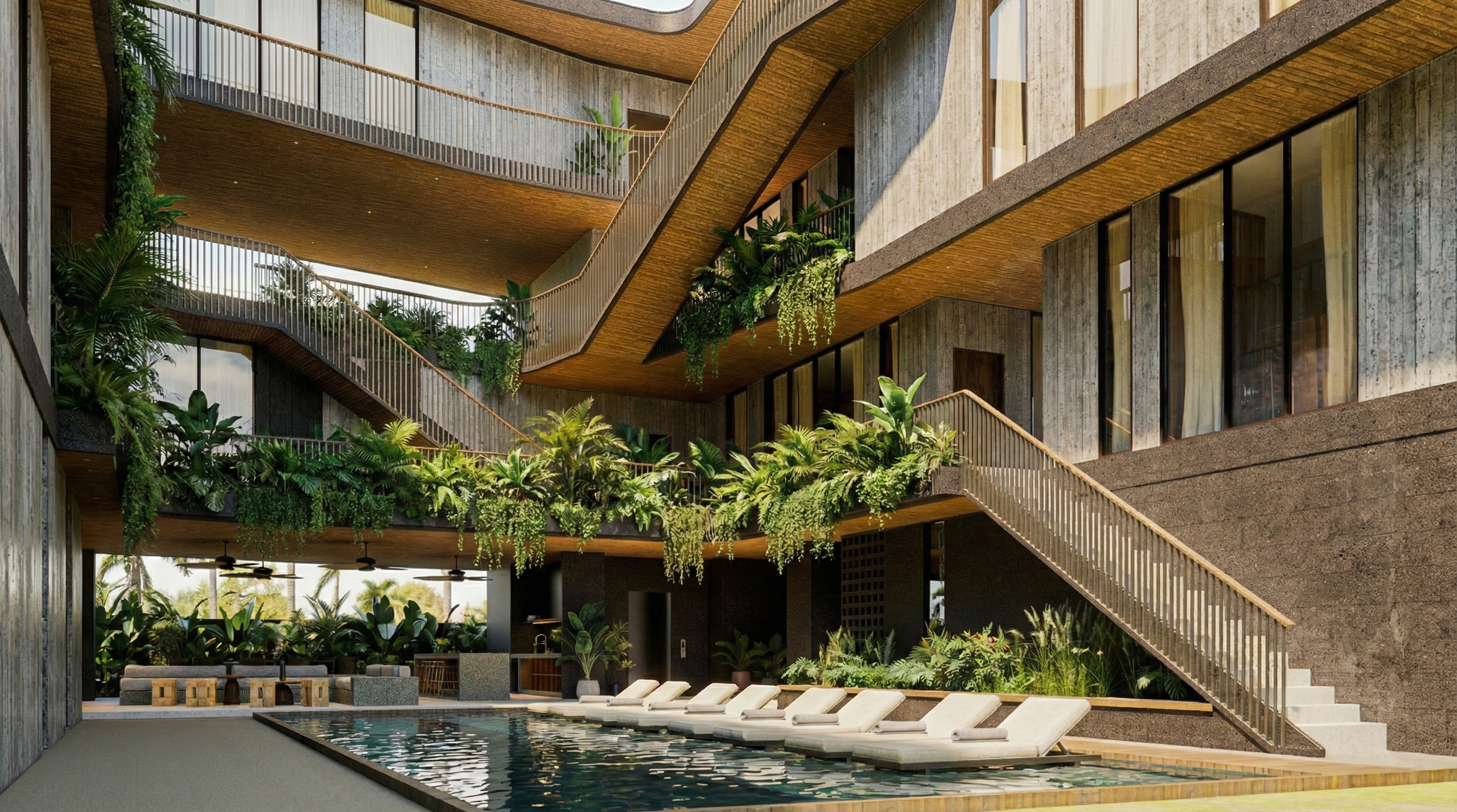 Pererenan - Ground Courtyard View.png