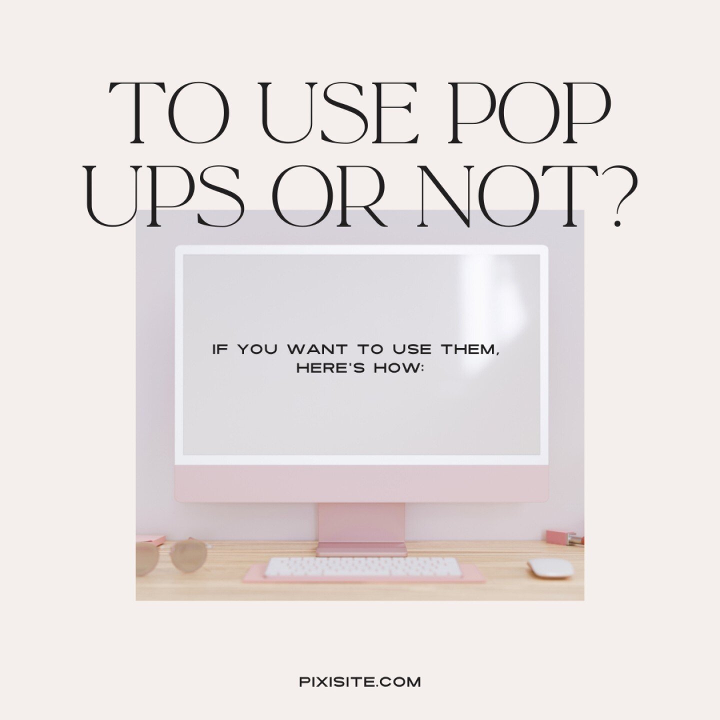 Pop-ups can be a double-edged sword. While they can be effective for lead generation, they can also annoy visitors if overused or poorly timed. Remember, the user experience should always come first!

It's all about finding that balance. Make sure yo