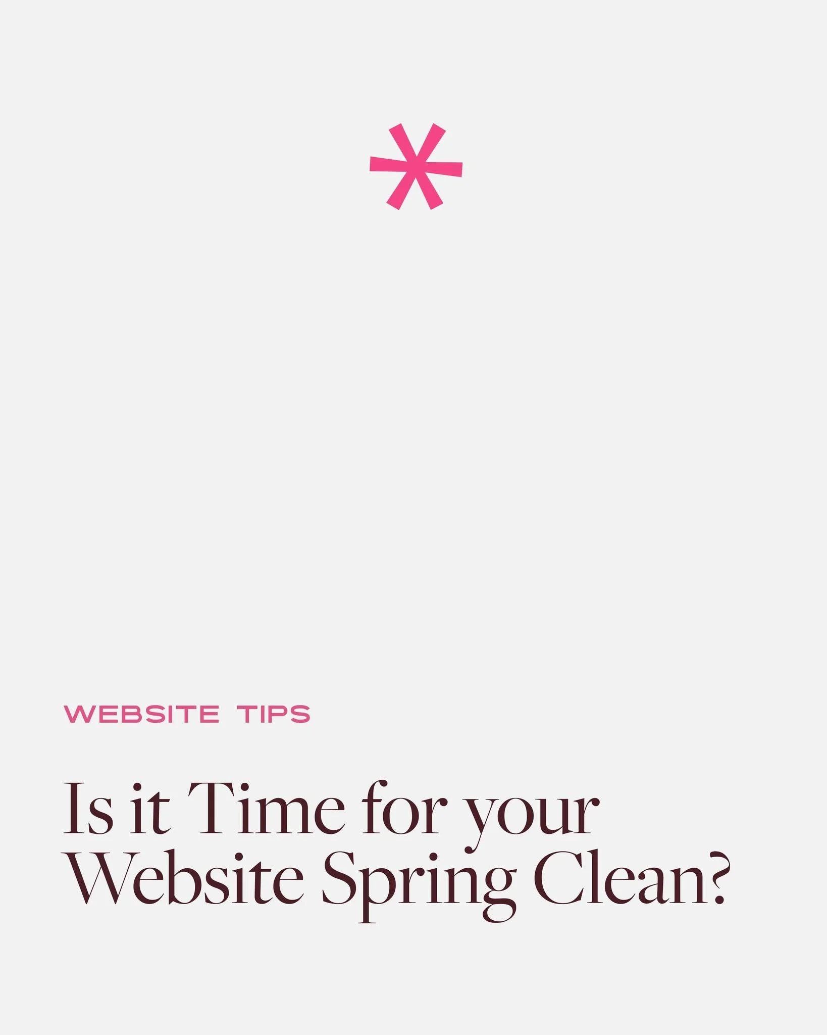 Spring&rsquo;s here, which makes it the perfect time for a website refresh alongside the wardrobe clear-out.

A few easy places to start:

🧹 Swap out any outdated photos for current ones
🧹 Add your latest testimonials or reviews
🧹 Publish your mos