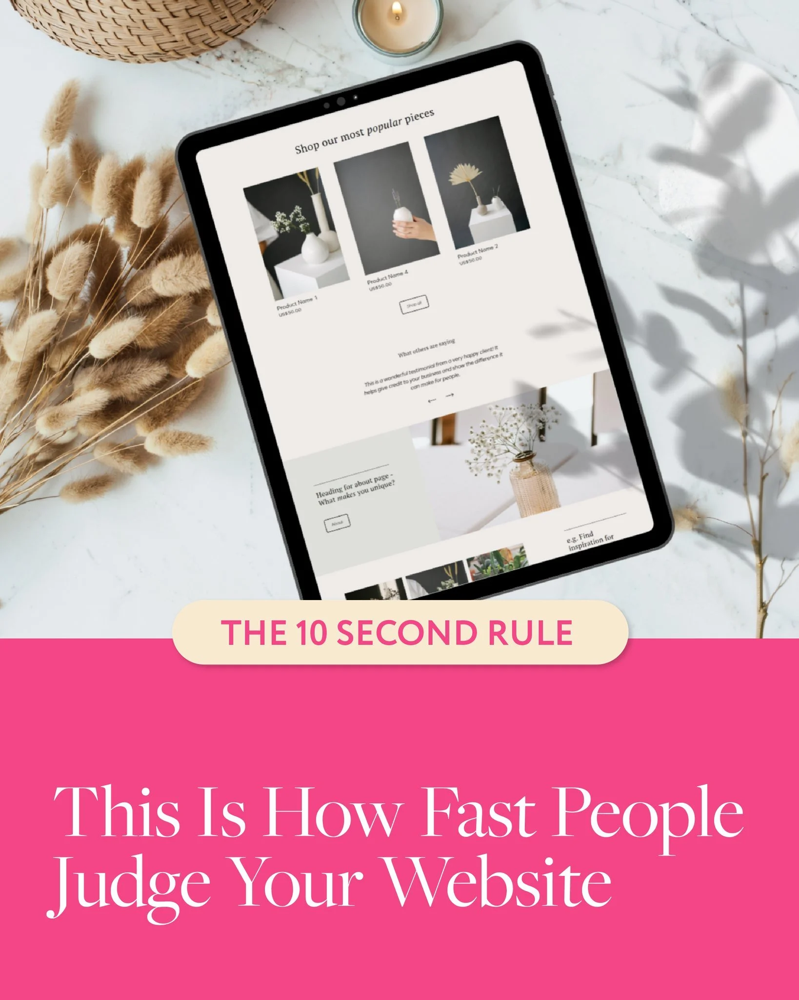 You&rsquo;ve got about 10 seconds. Sometimes less. 👀

Research shows 42% of people decide whether to stay on a website or leave within the first 10 seconds, and more than half of all visits are over in under 15. If your site takes too long to load, 