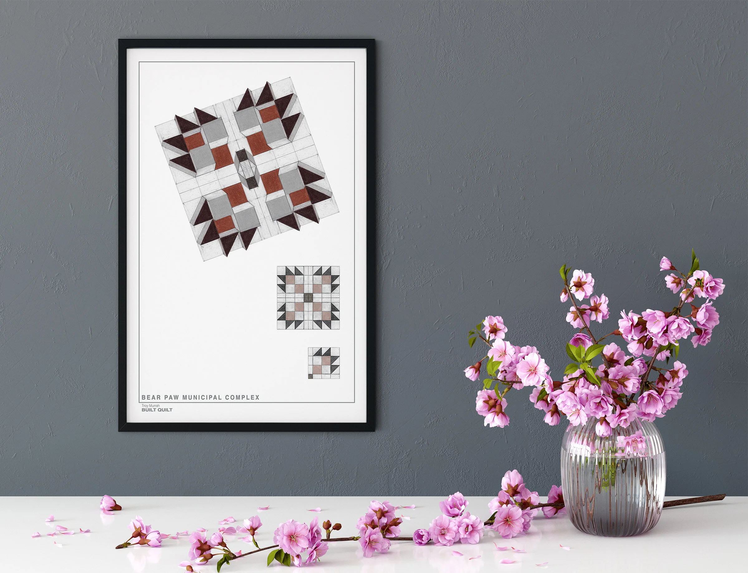 "Bear Paw Municipal Complex", 2021, Giclée Print, 11" x 17"