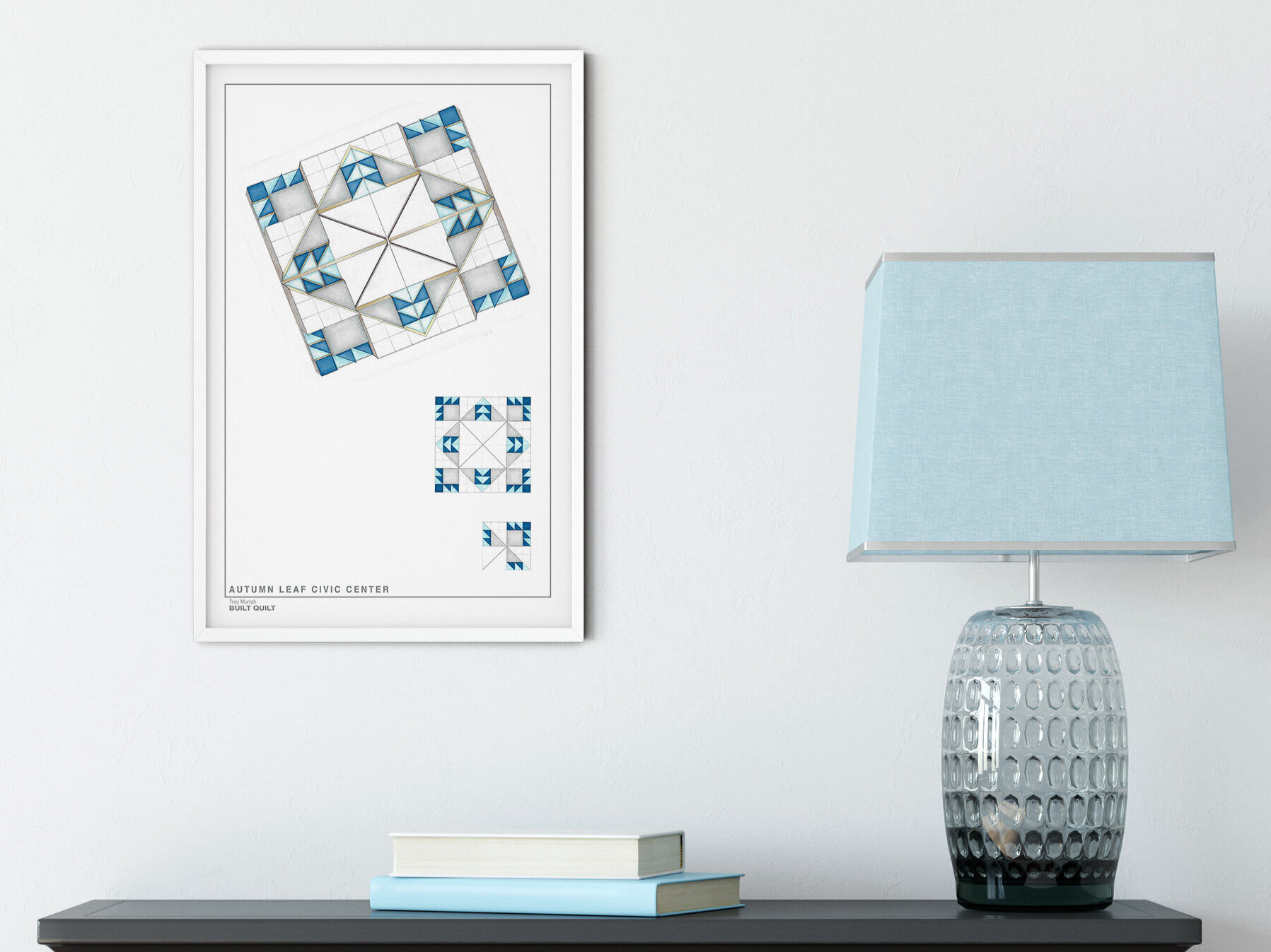 "Autumn Leaf Civic Center", 2021, Giclée Print, 11" x 17"