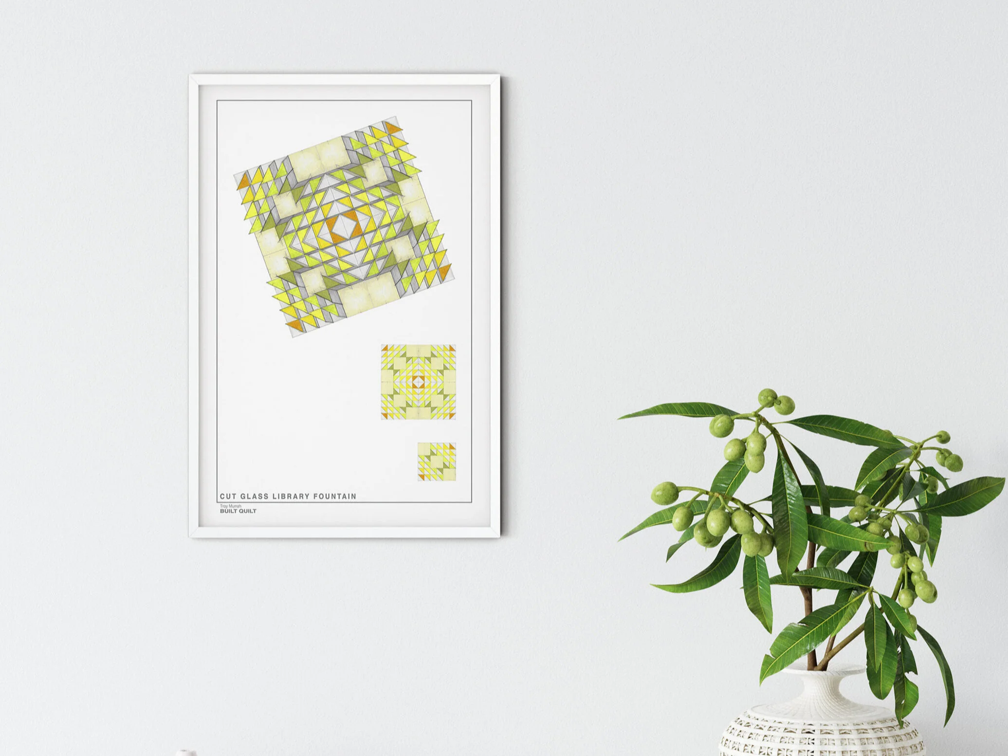 "Cut Glass Library Fountain", 2021, Giclée Print, 11" x 17"