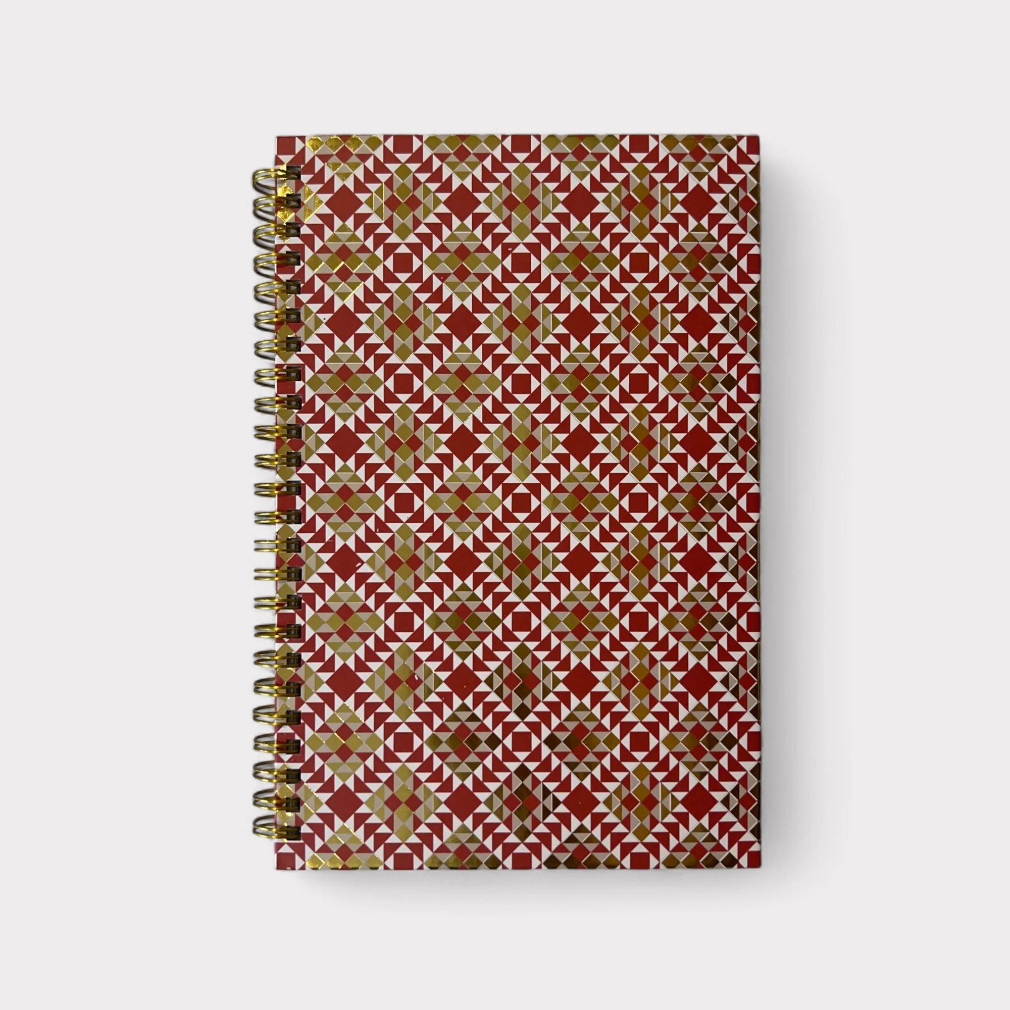 Chinese Holiday A5 Spiral Notebook (Classic Quilts)