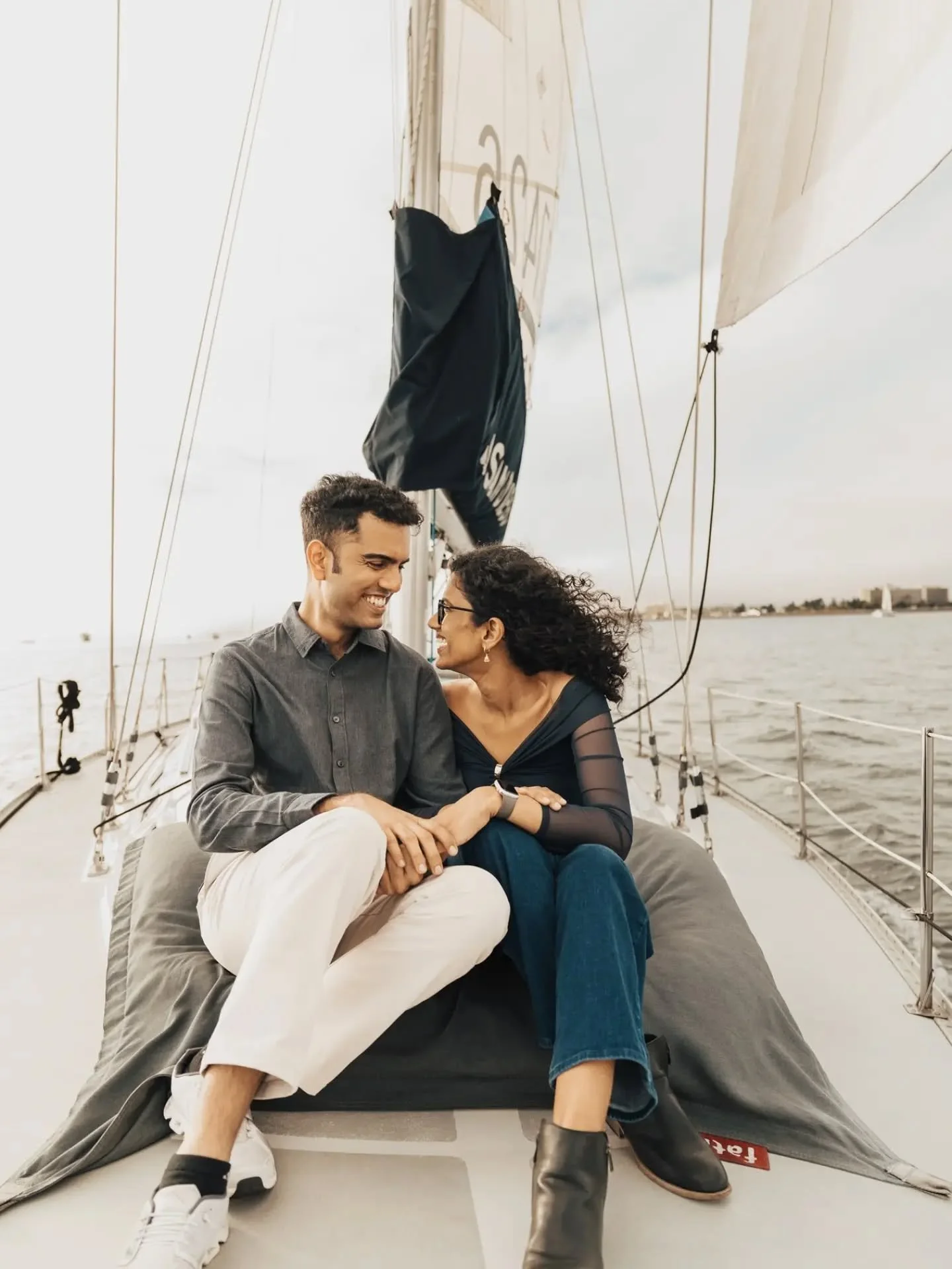 Sailboat + surprise proposal + insane sky + San Diego = MAGIC ✨

It stopped raining for the few hours for when this was scheduled - long enough to make A's secret plan to propose happen! It was the first time I've photographed on a sailboat, and I ho