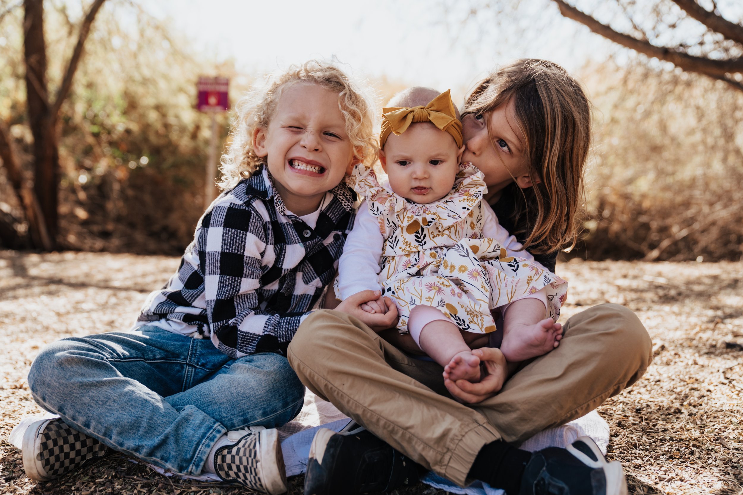 family, children, brothers, desert