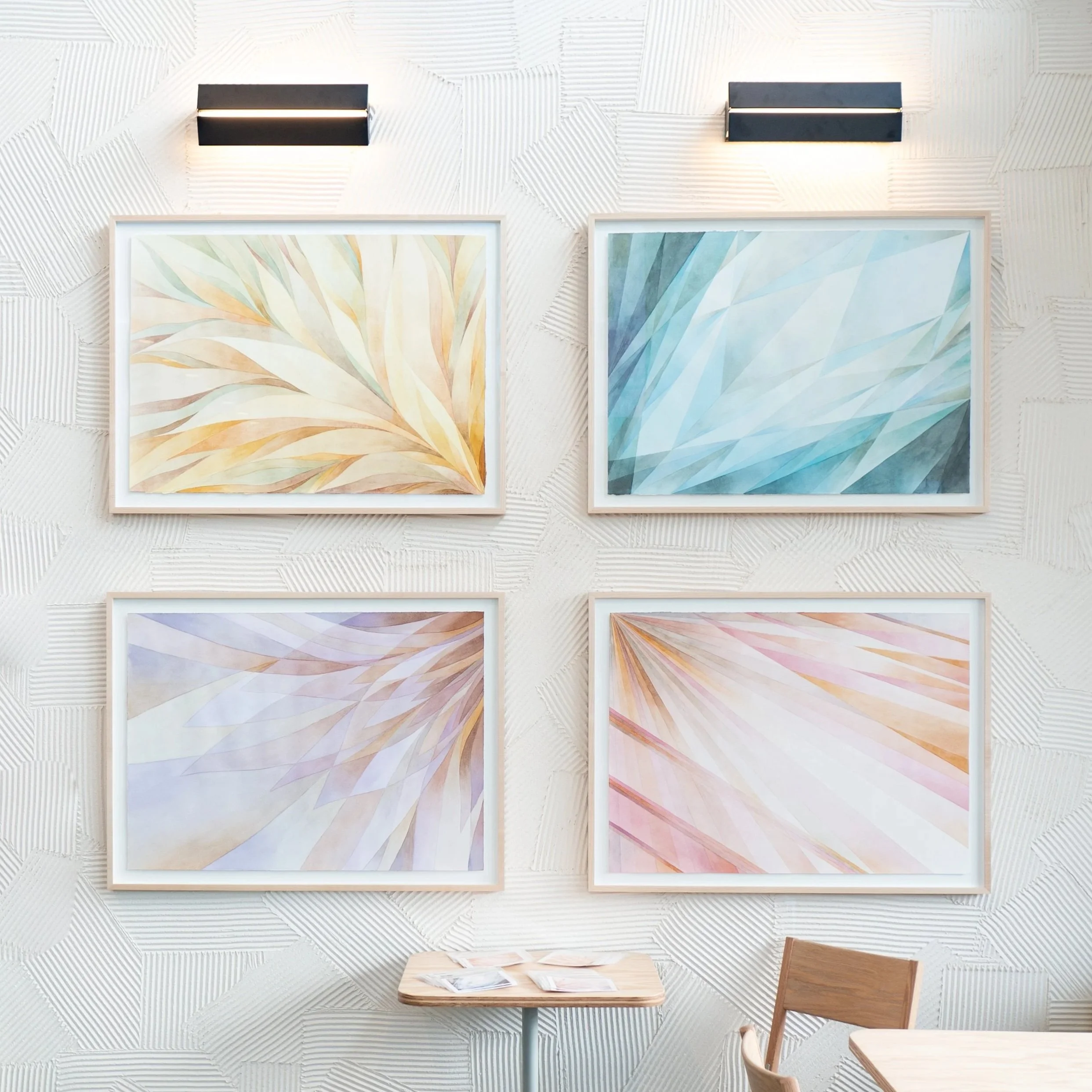 Seasons • 32" x 40" each framed •  Sweetgreen Commission • 2024