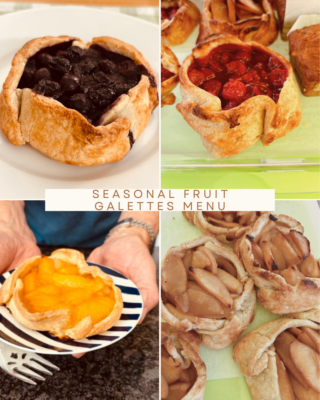 Gluten Free Seasonal Fruit Galettes (GF) Order 2 minimum