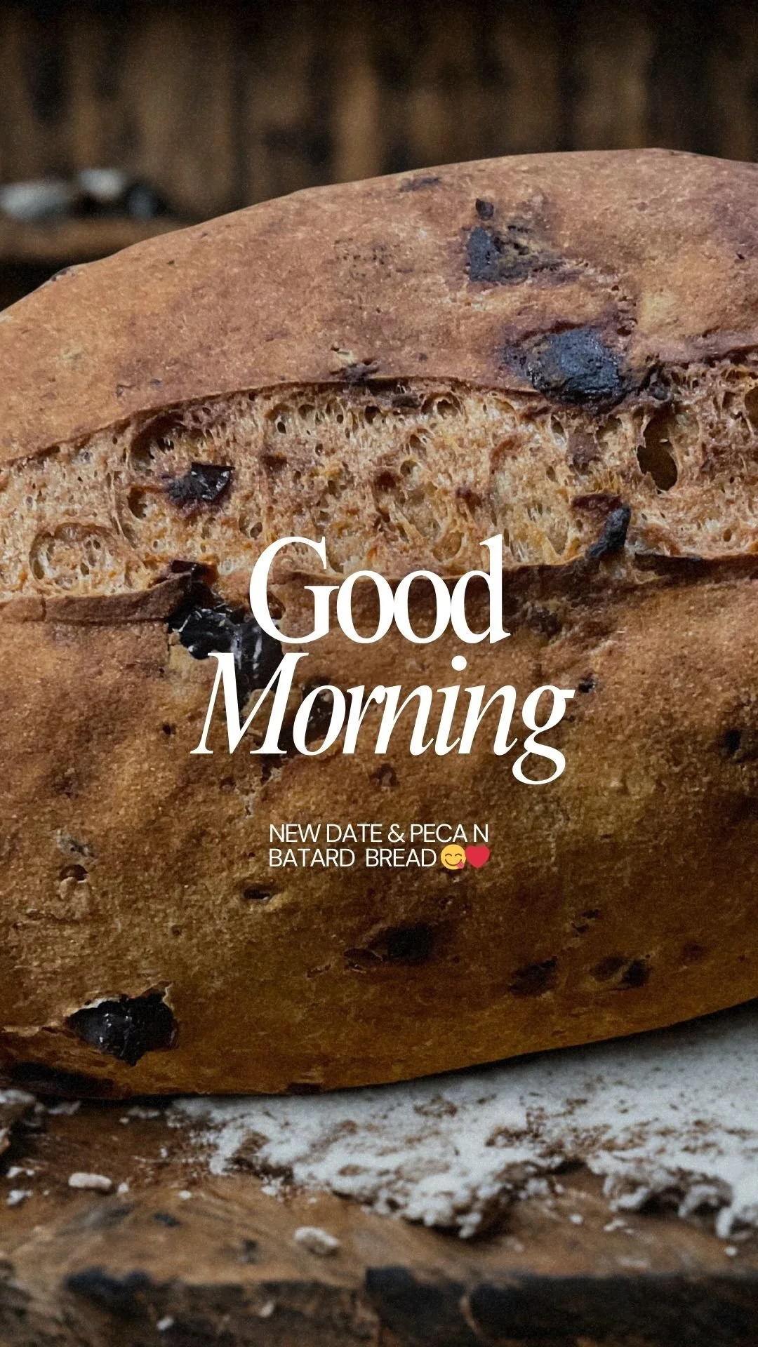 Date &  Pecan Sourdough Bread (V)