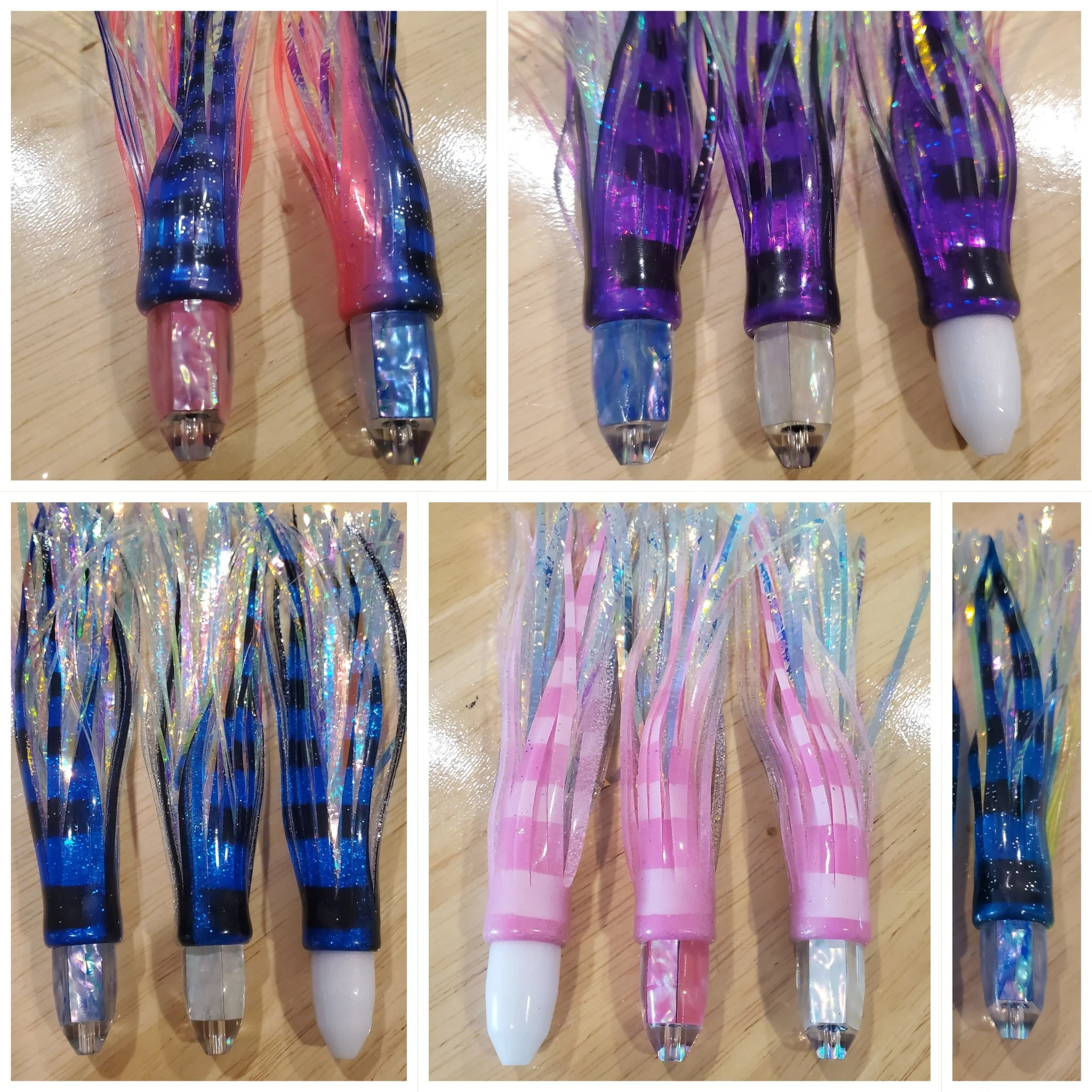 SeaUsmile 1/2oz Resin Heads 6" Mylar/Squid