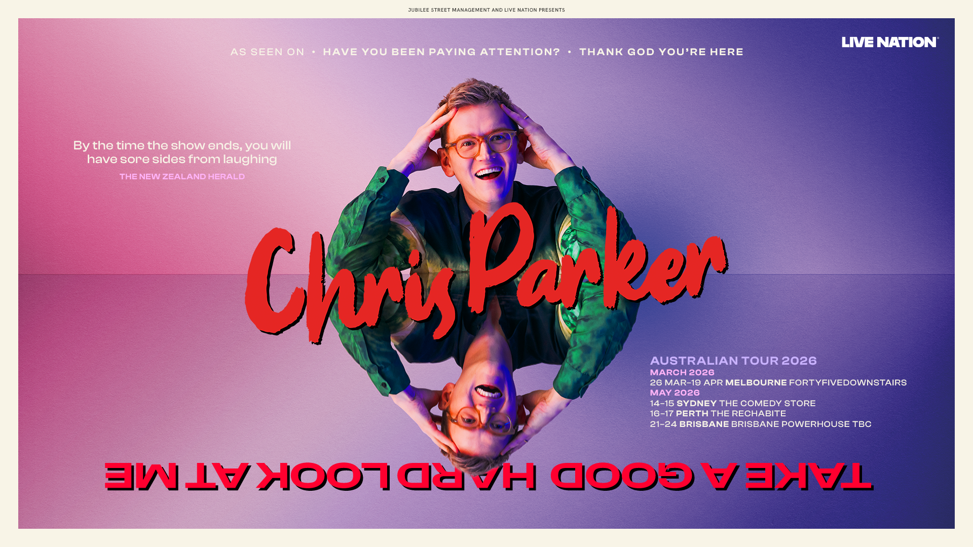 Adelaide Fringe: Chris Parker - Take a Good Hard Look at Me