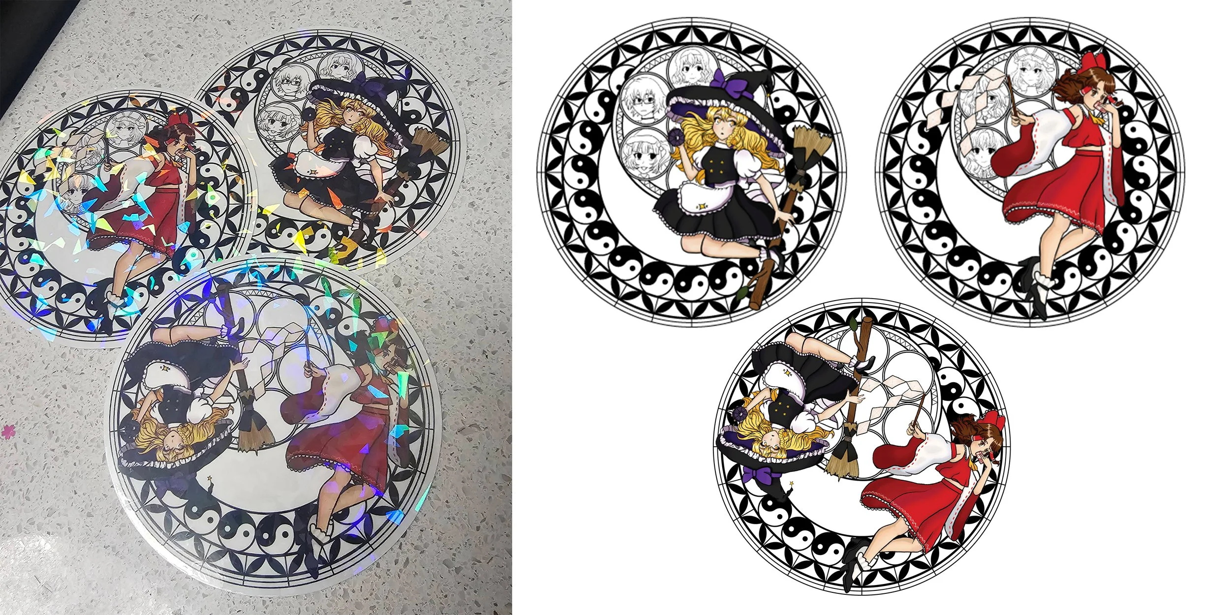 Touhou Stickers (Made in CPS.)