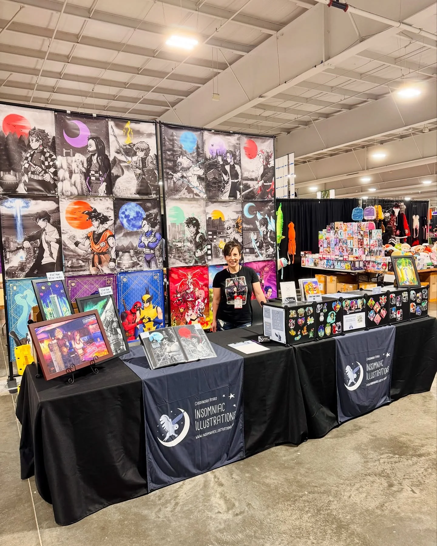 I was so fortunate to be a part of the first @animeversekc last weekend!! It was an amazing two days of art, cosplayers, and voice actors! I can’t wait to see what they do next year! 
Shout out to @calvin.sour and jillian.adamsonn for being aw