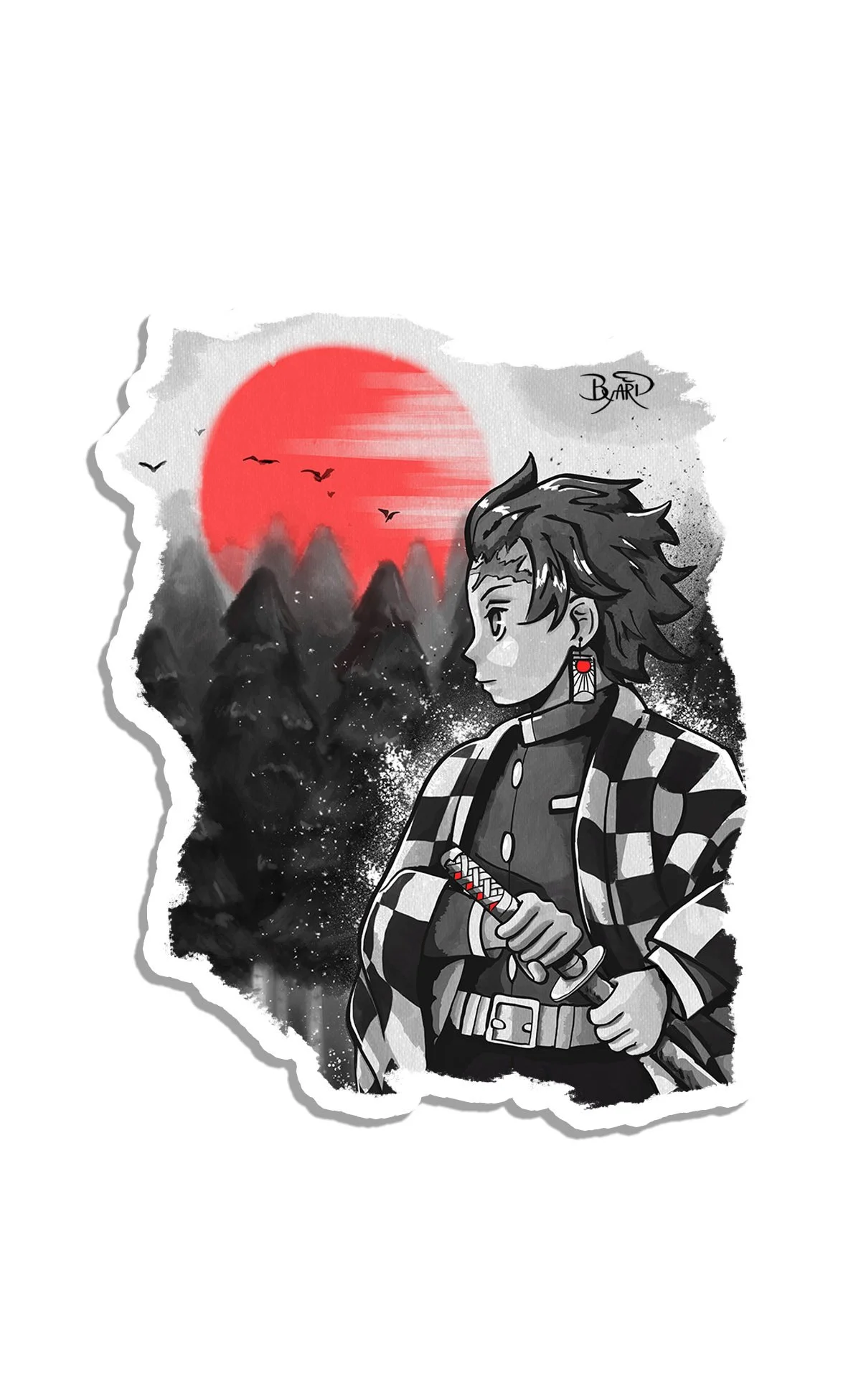 "Scarlet Determination" Sticker