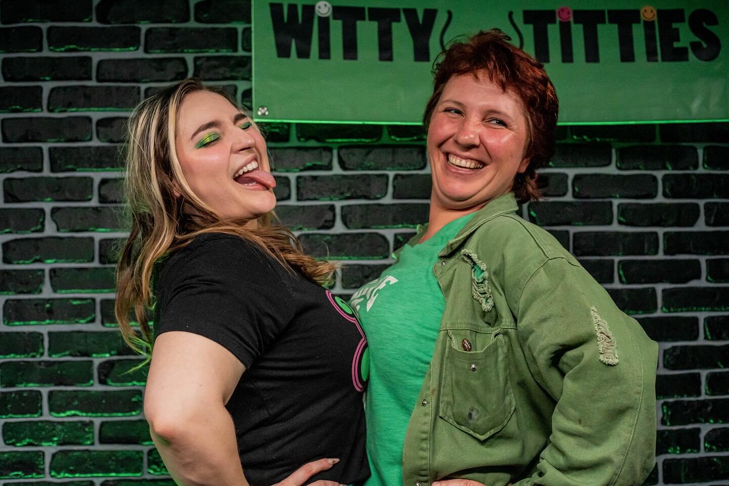 Happy St. Patrick&rsquo;s Day! 🍀Here&rsquo;s a fun throwback to our Get Lucky show last year, where we clearly had a blast ☘️

📷: @jamesriosstudios 

#stpatricksday #stpaddysday #throwback #getlucky #wittytitties #wittytittiescomedy #comedyshow #st