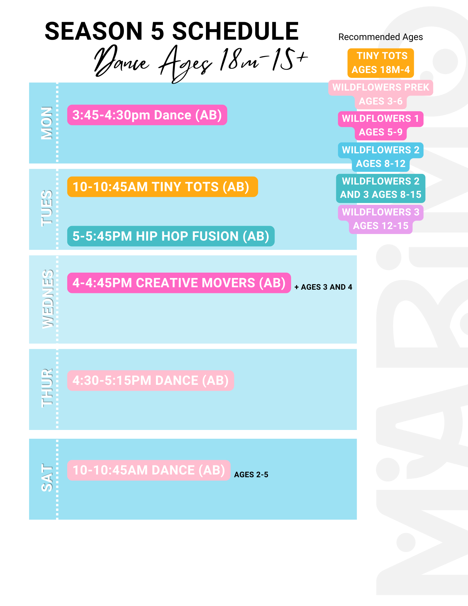 marimo dance studio fun kids adult dancing fitness wellness jazz hip hop movement creative toddlers