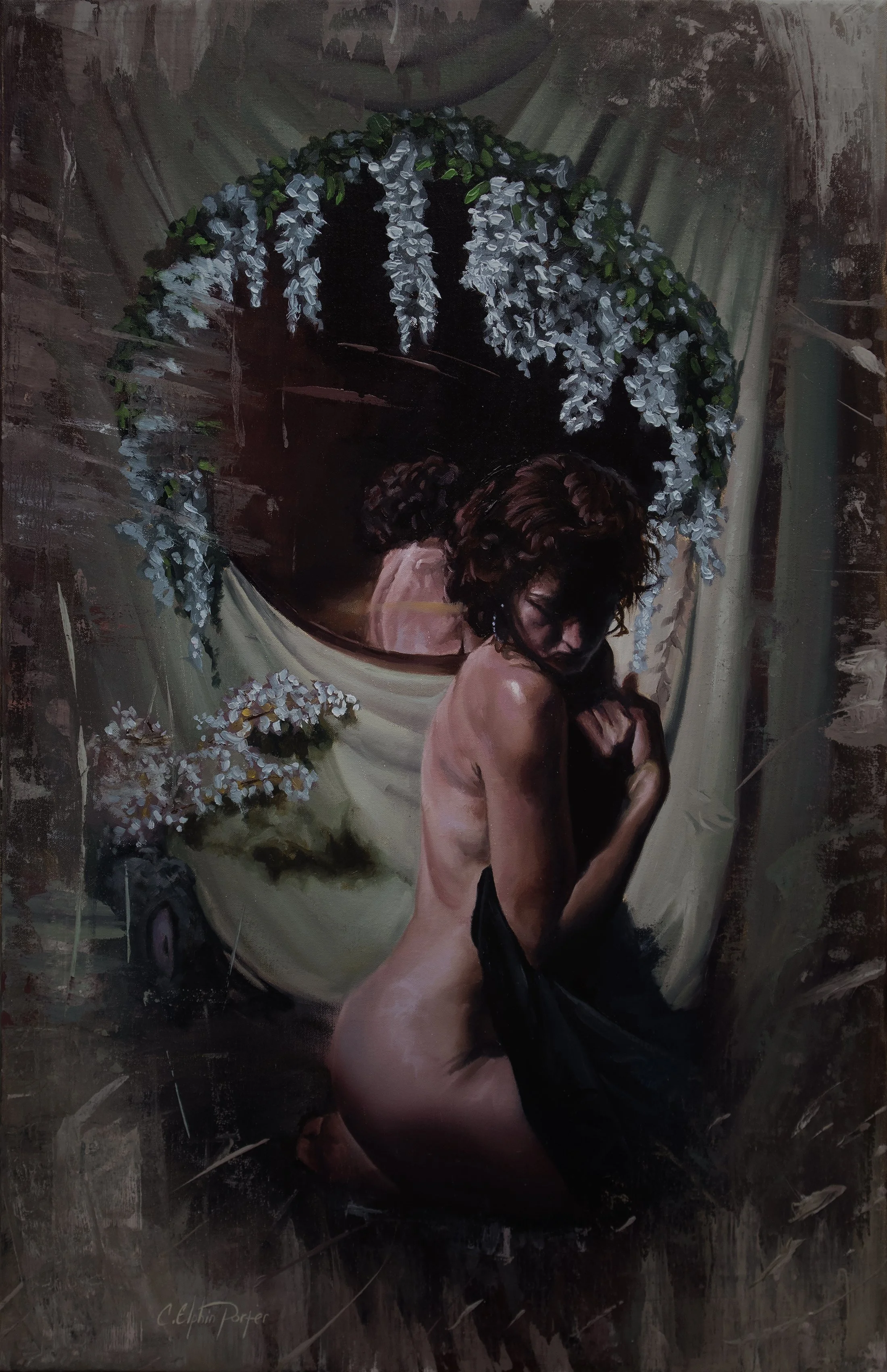 "MOROSE" Oil on linen 34"x22"