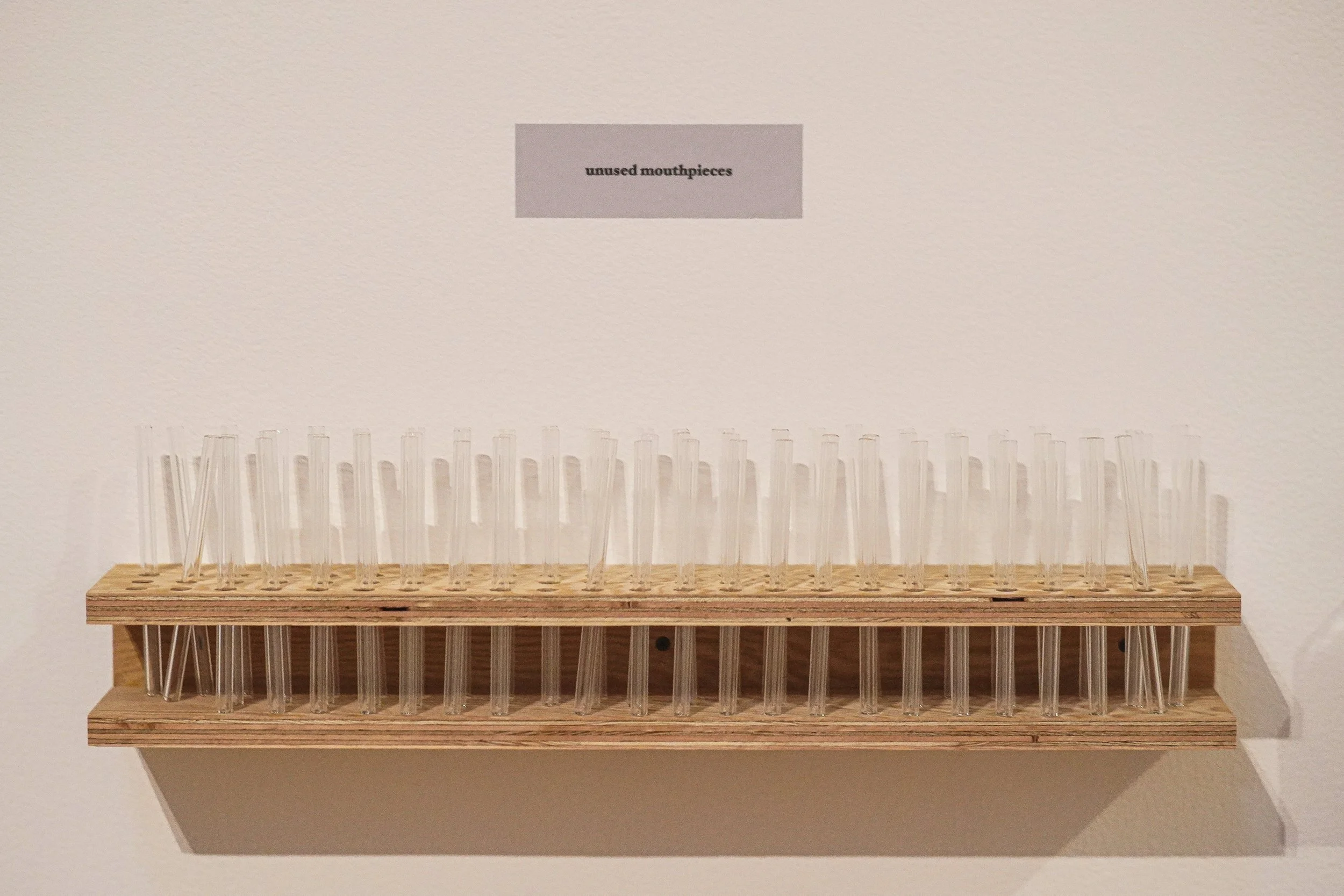 custom made glass tubes as mouthpiece