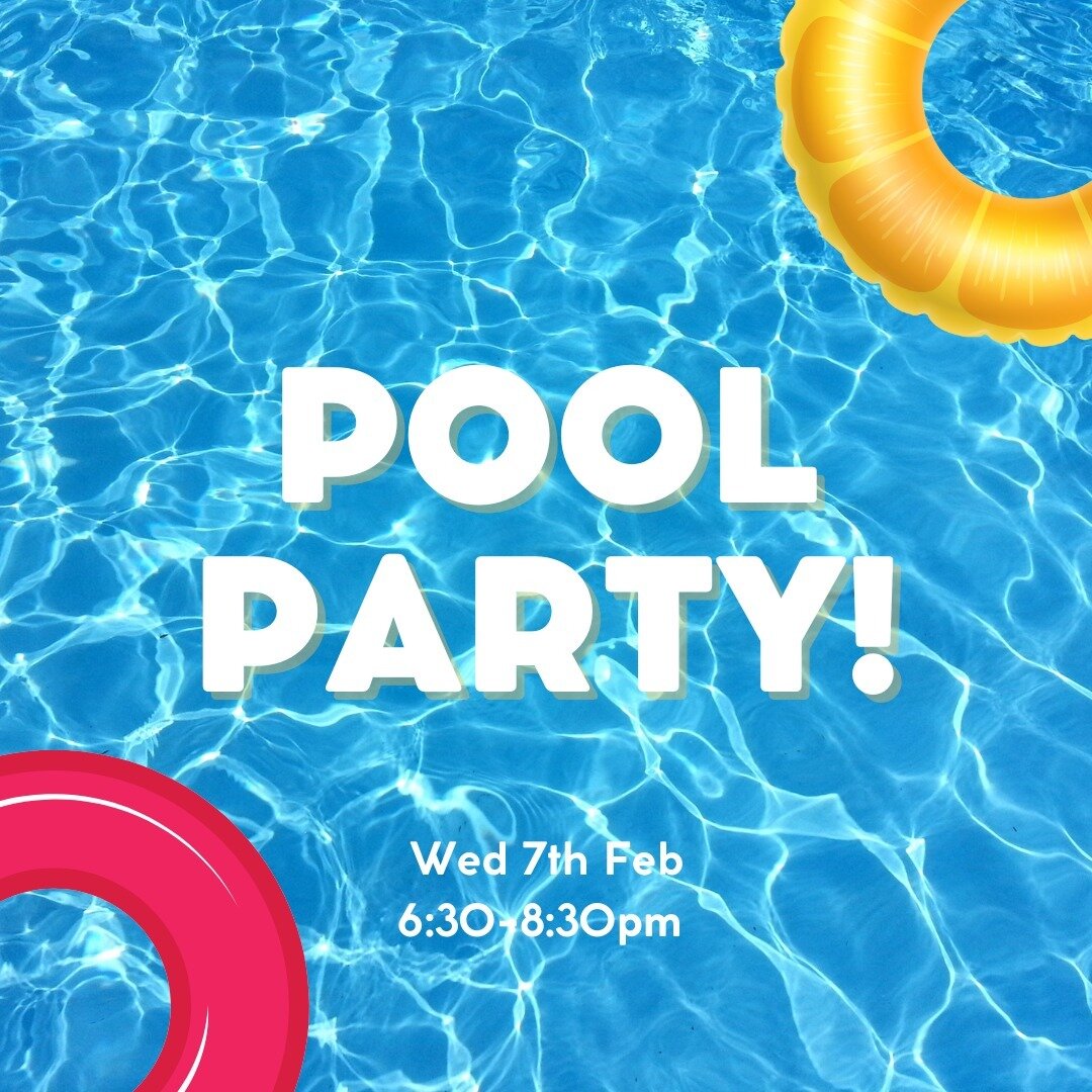 Youth is back and we are starting the term with a pool party! We will meet at Church and then we will walk to the Costley's who have kindly opened up thier pool for us to use! So bring togs and towels!!!🌊