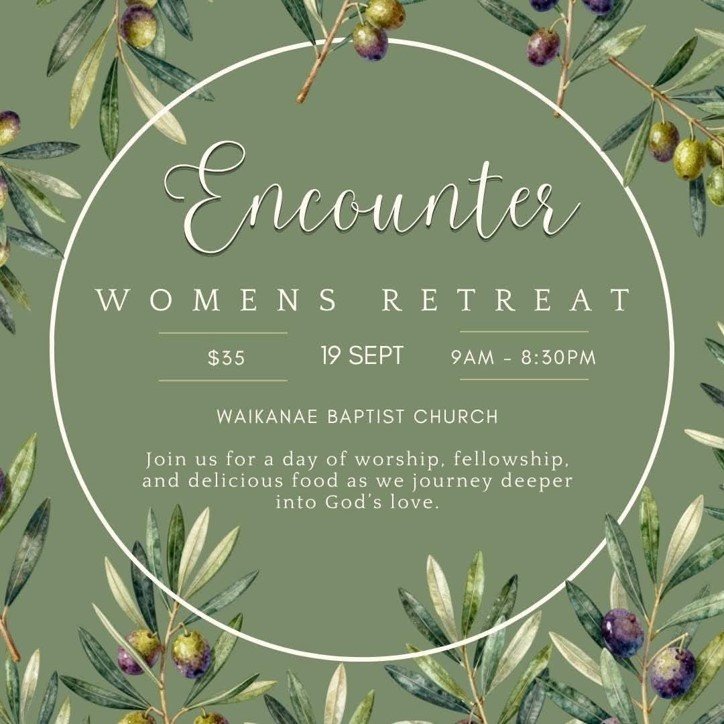 Women’s Retreat Saturday 19th September 2026