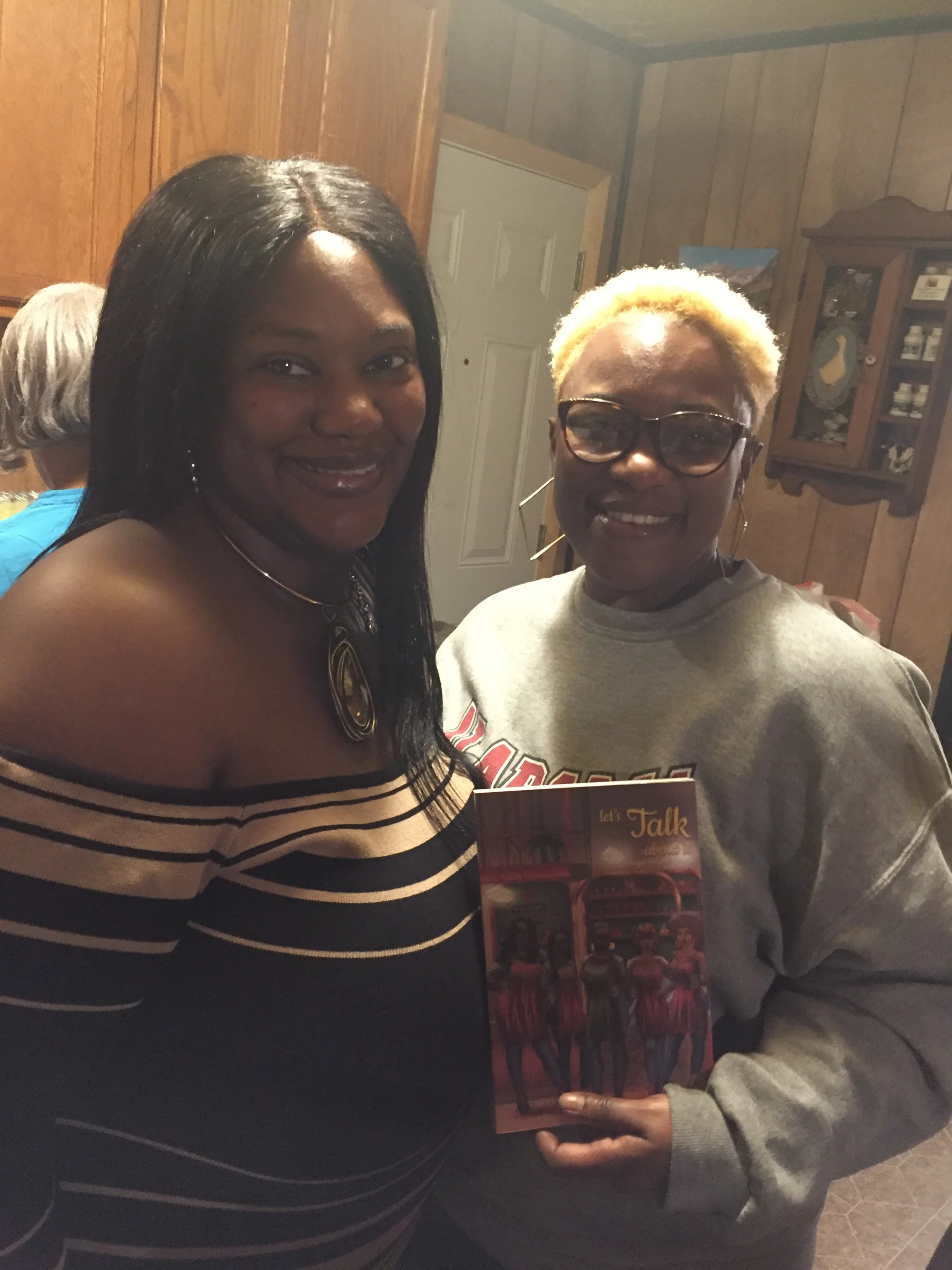November 2021 Thanksgiving Day. Our Author was still healing from having her baby, and through the grace of God, family members and others just started purchasing our book. Let's Talk About It. Only God Can Work Miracles.