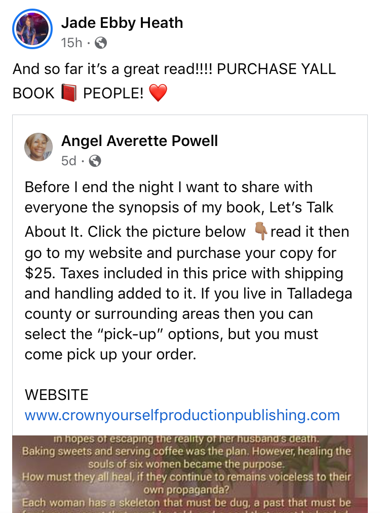 Look Who's Reading!!!  Purchaser from Sept. 