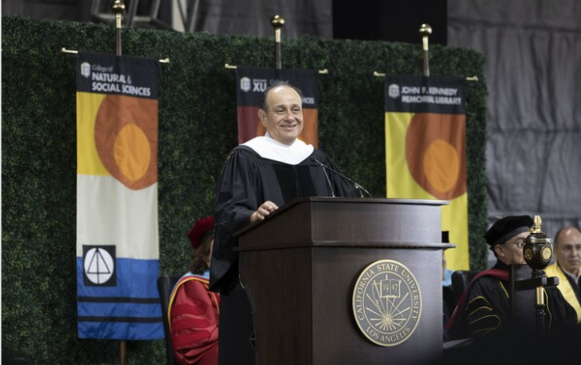 Bioscience industry leader Guillermo Zuñiga receives honorary doctorate at Cal State LA Commencement