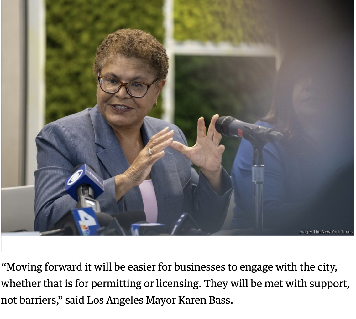 L.A. Mayor Karen Bass signs executive order aimed at developing small businesses