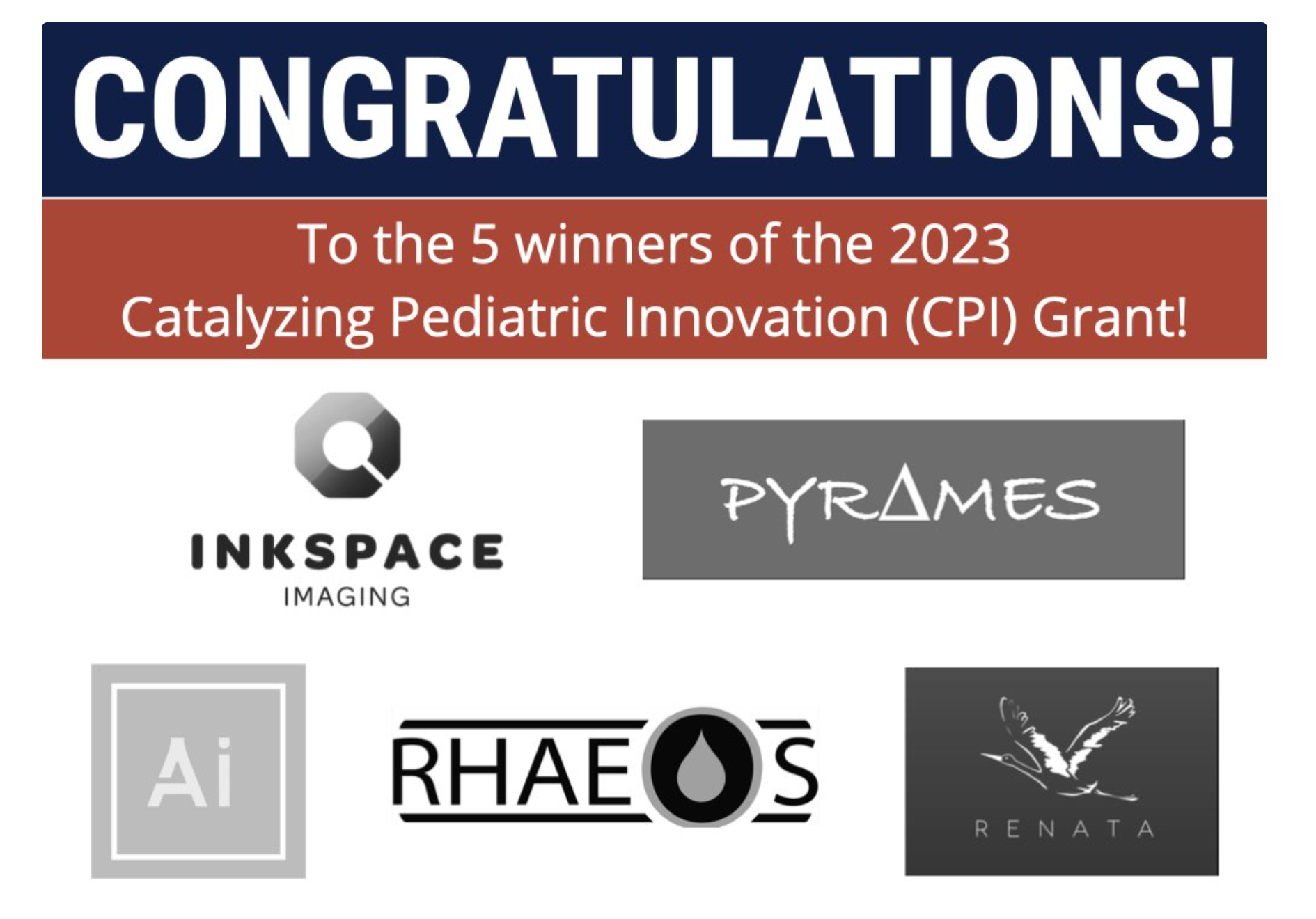 CTIP Accelerator Announces 2023 Winners for Catalyzing Pediatric Innovation Annual Grant Competition