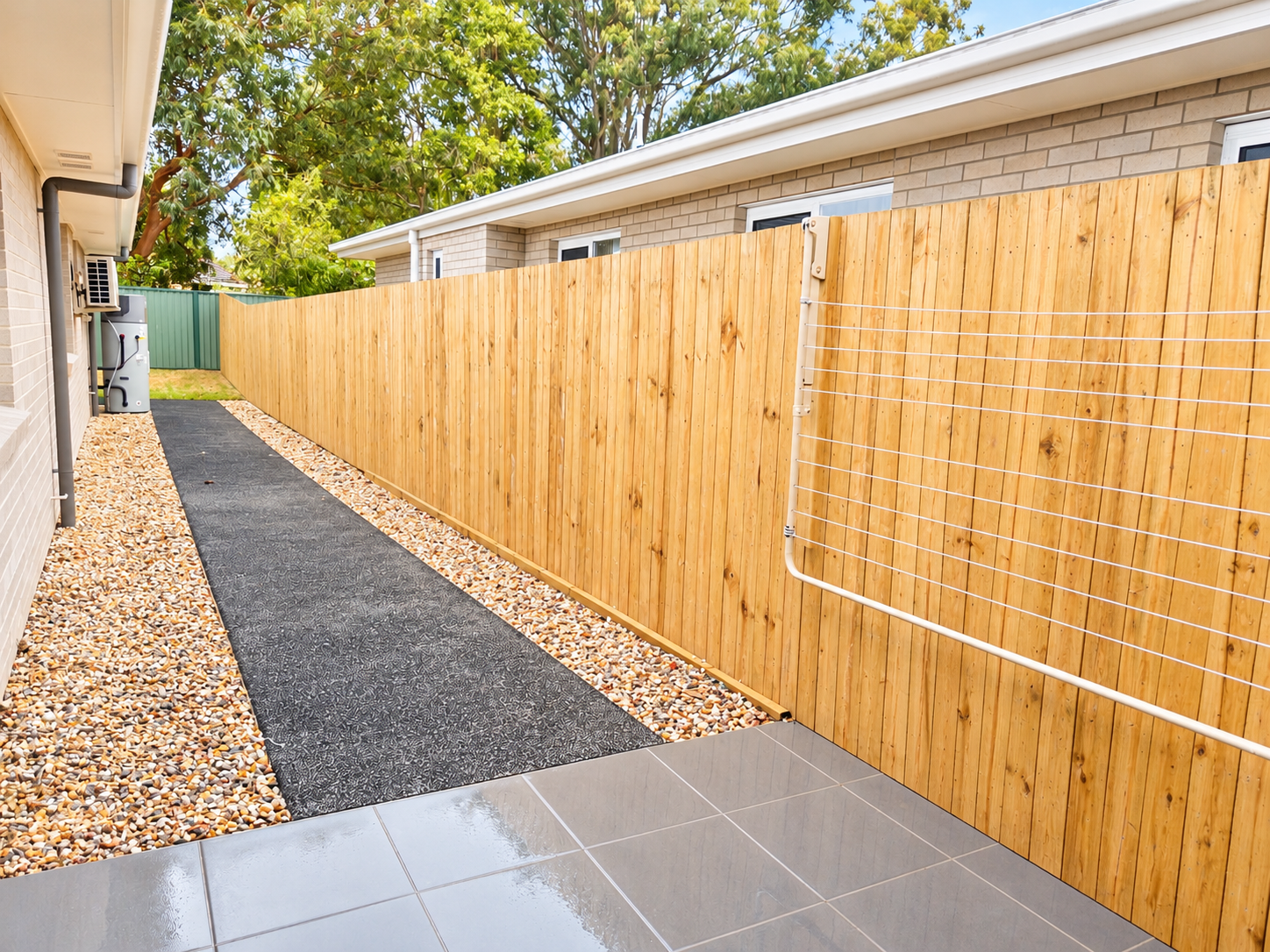Modern Side Yard with Timber Fence.png