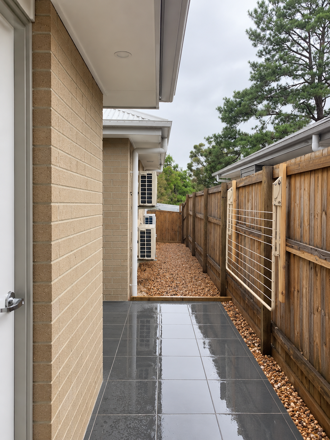 Rainy Modern House Side Passage.png