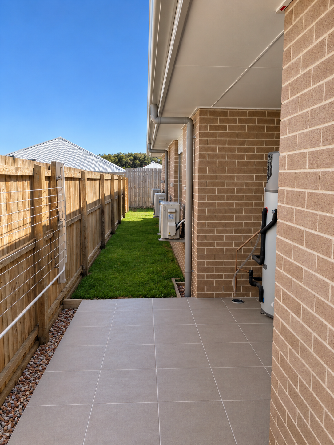 Sunlit Suburban Utility Passage.png