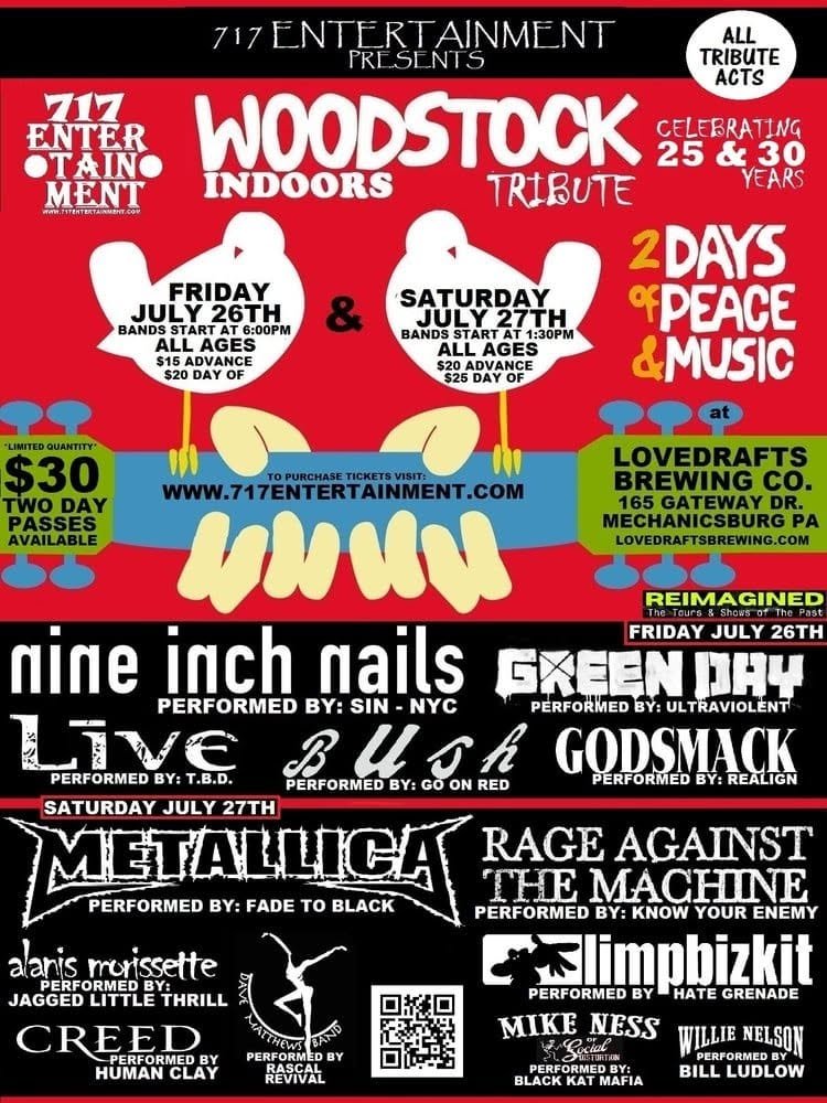 Woodstock Tribute Festival at Lovedrafts