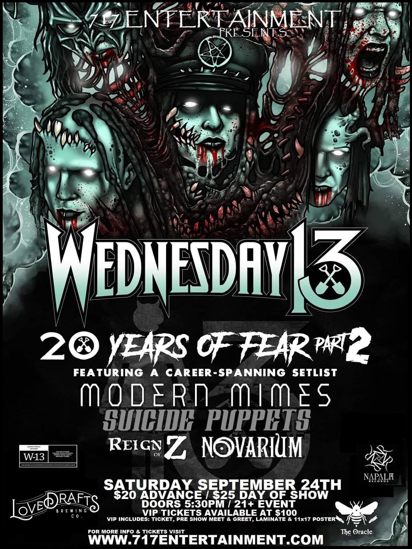 Wednesday 13 at Lovedrafts
